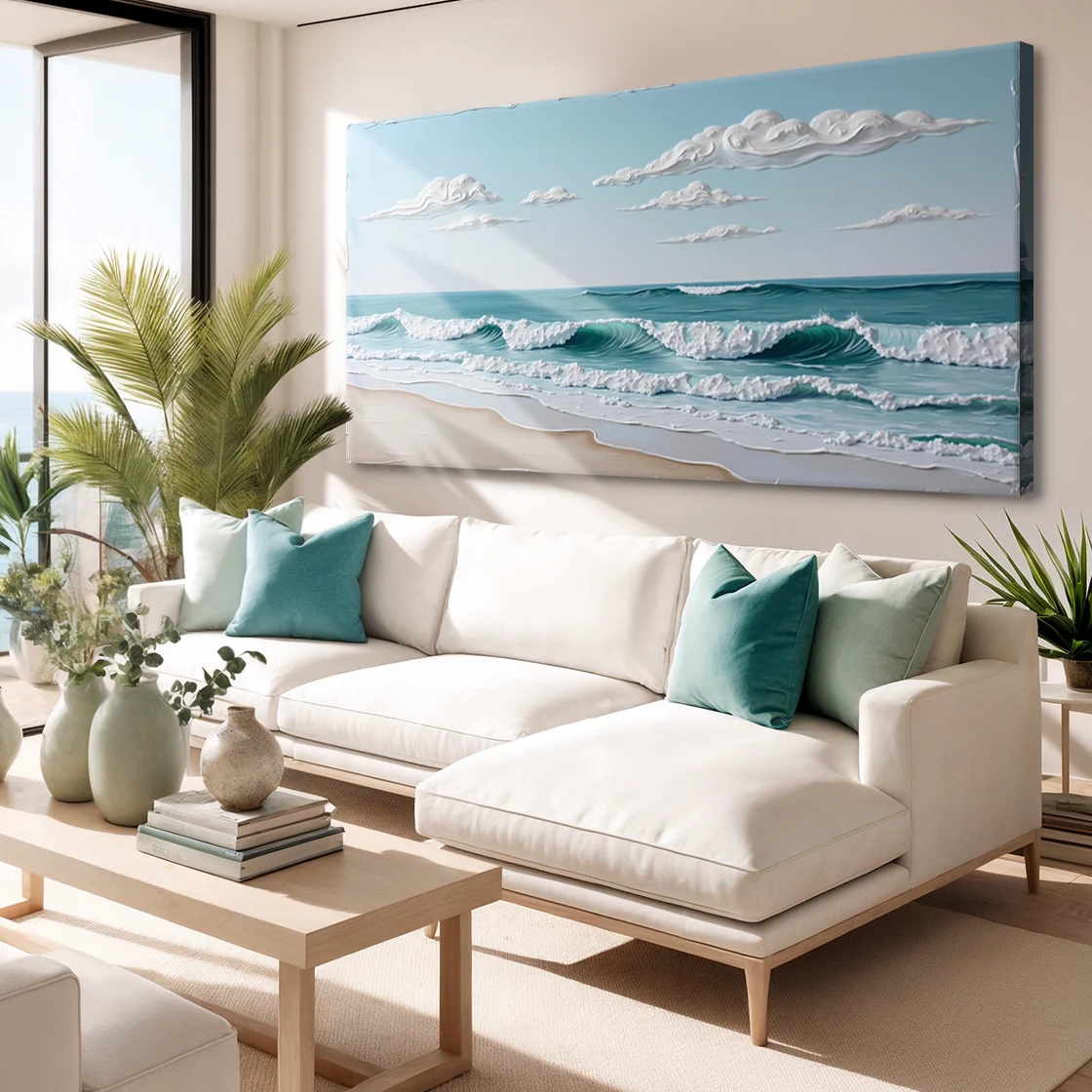 Serene Ocean Wave Coastal Wall Art XI - Image 4