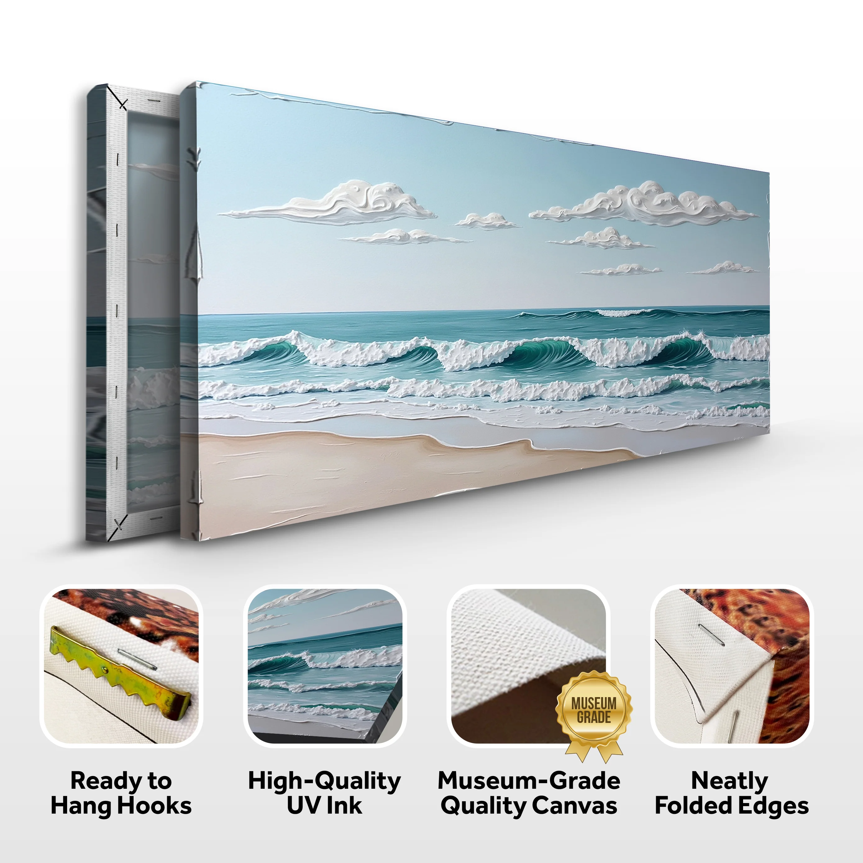 Serene Ocean Wave Coastal Wall Art XI - Image 8