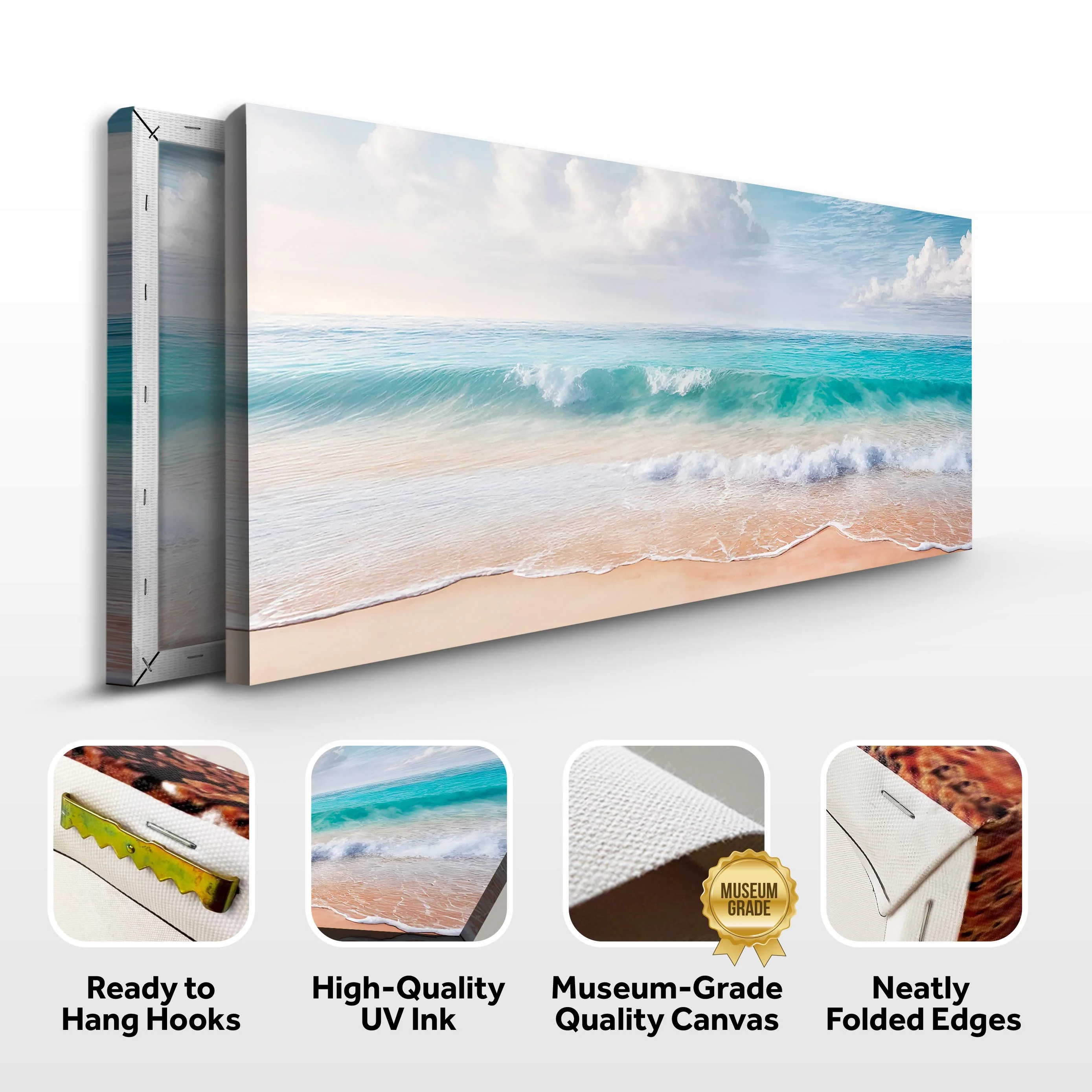 Serene Ocean Wave Coastal Wall Art XII - Image 10