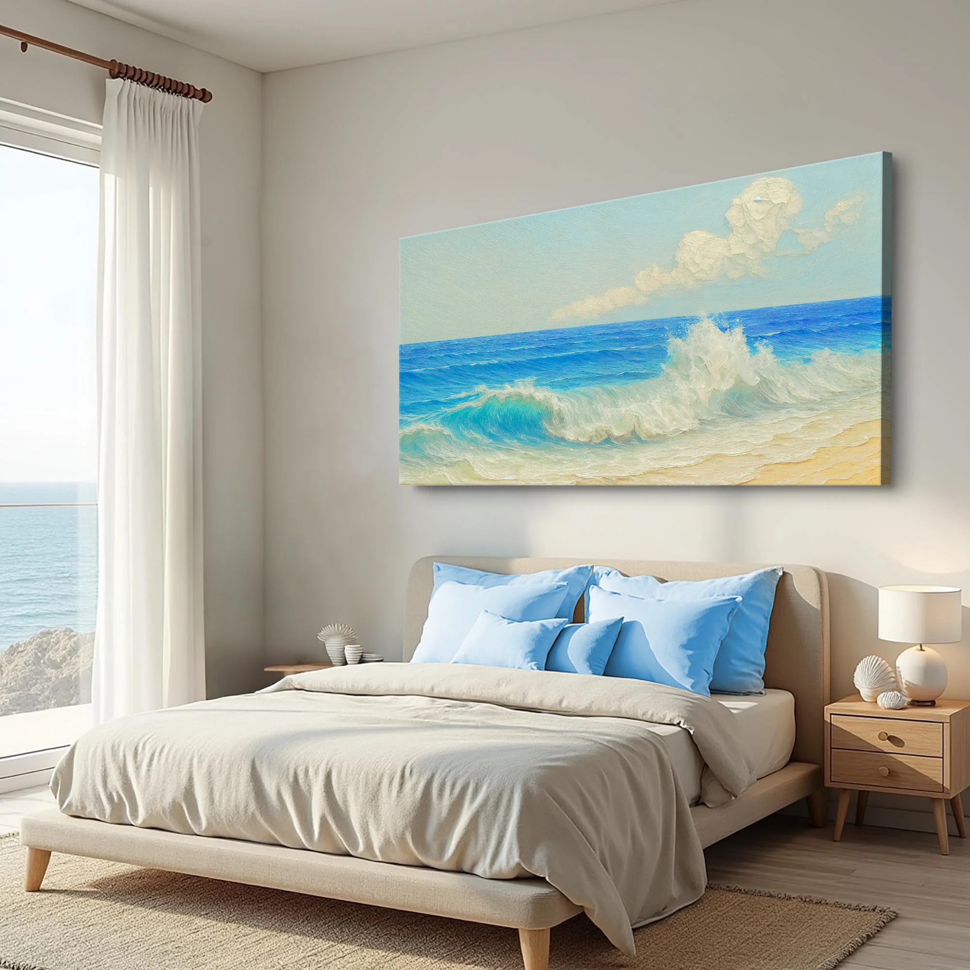 Serene Ocean Wave Coastal Wall Art XIII - Image 2