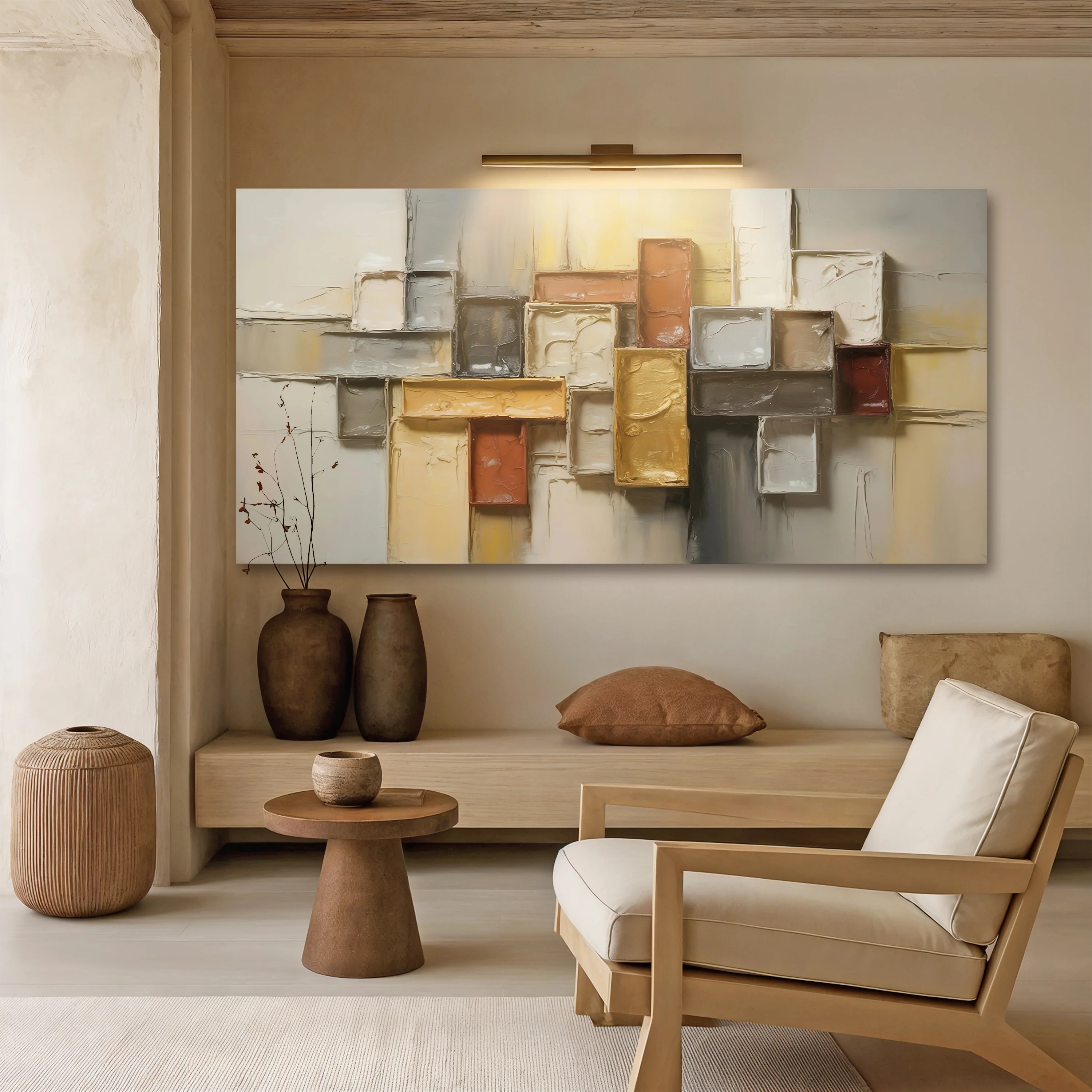 Shape Pattern Minimalist Abstract Wall Art - Image 5