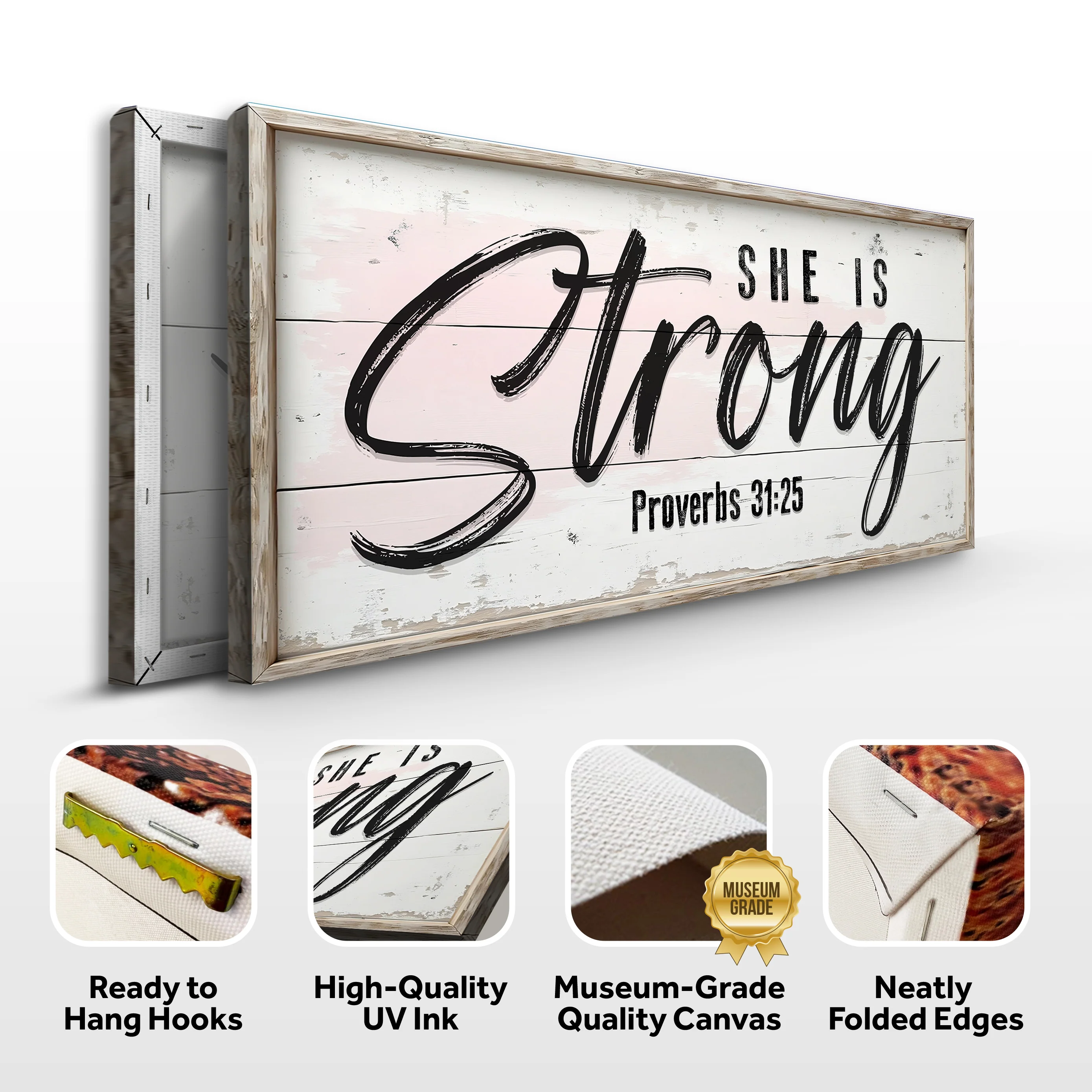 She Is Strong Proverbs 31:25 Faith Sign - Image 8