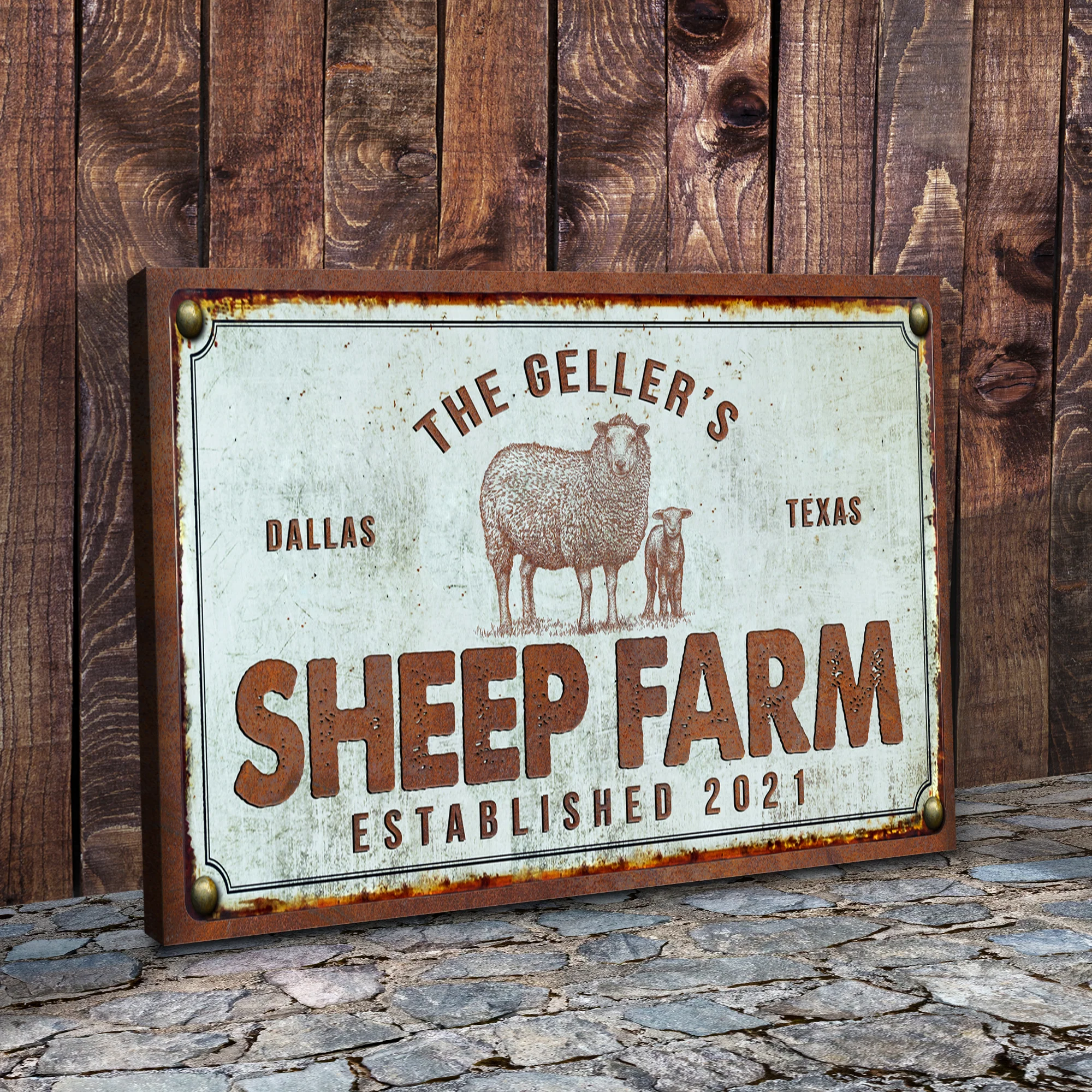Sheep Farm Sign III - Image 3