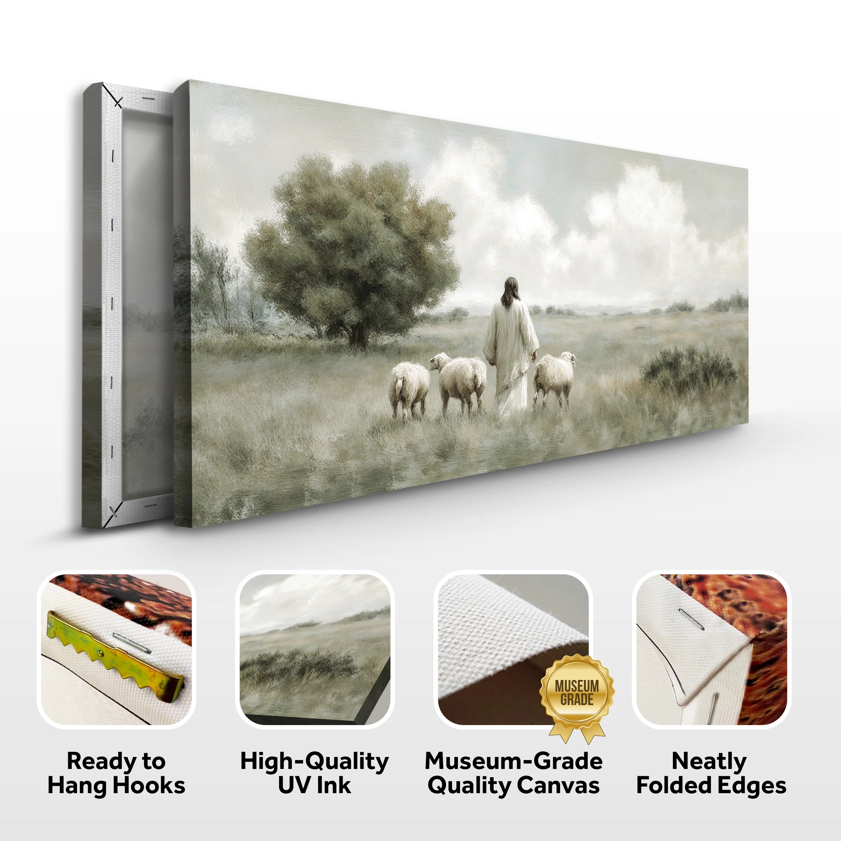 Sheeps Guided by Grace Christmas Wall Art - Image 8