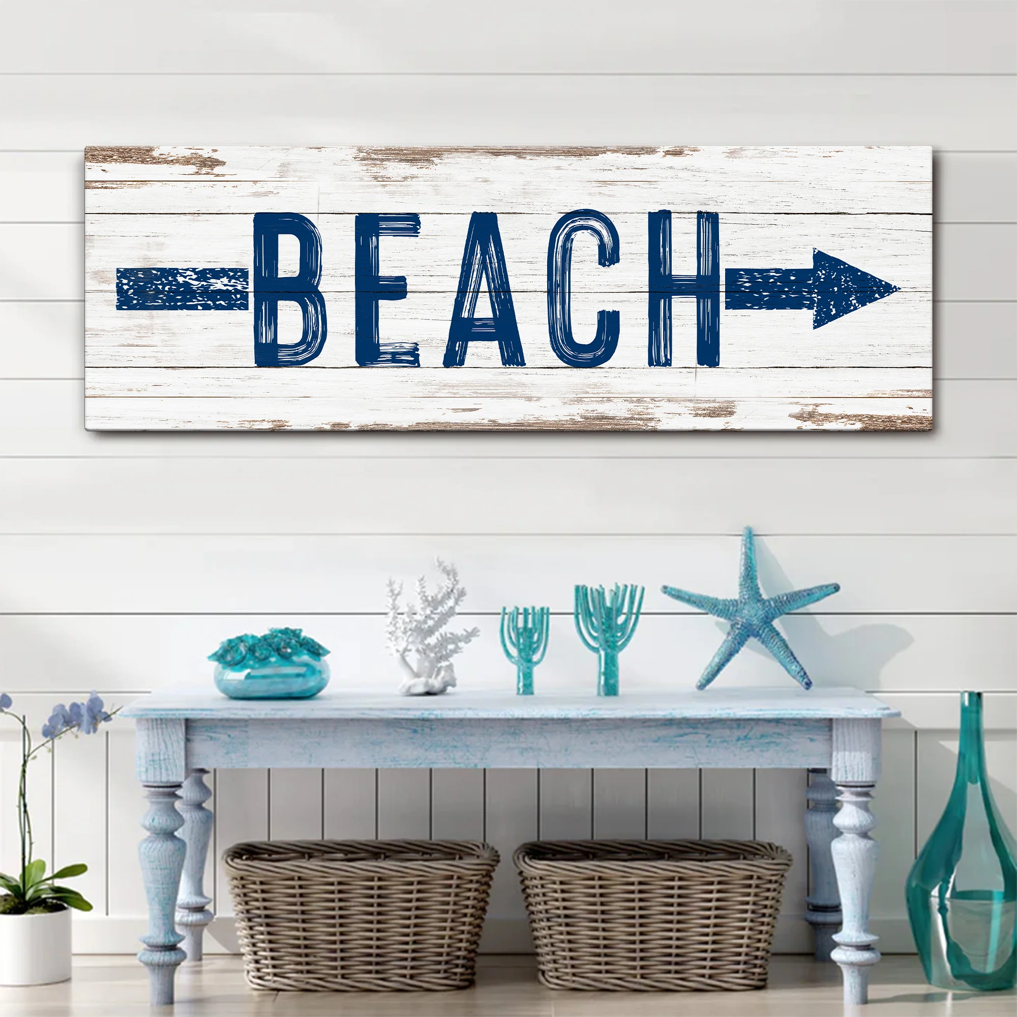 Shore Direction Arrow Beach Sign II - Image 3