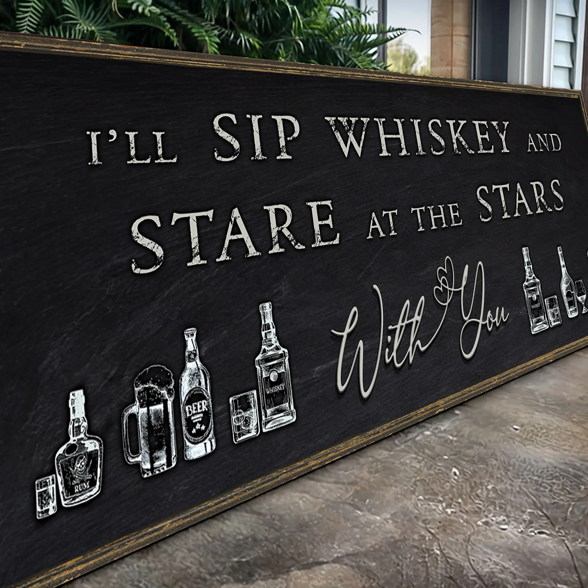 Sip Whiskey With You Bar Sign II - Image 5