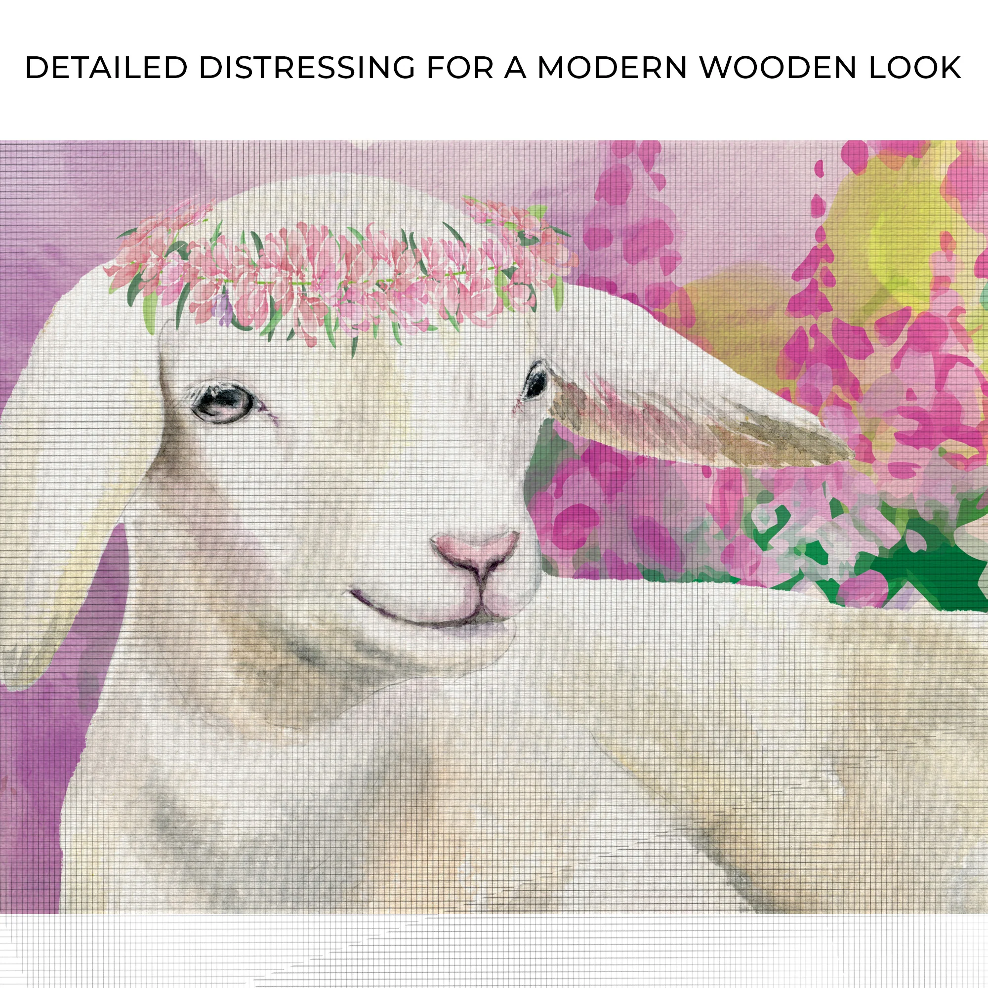 Sitting Pretty Baby Goat Canvas Wall Art - Image 4