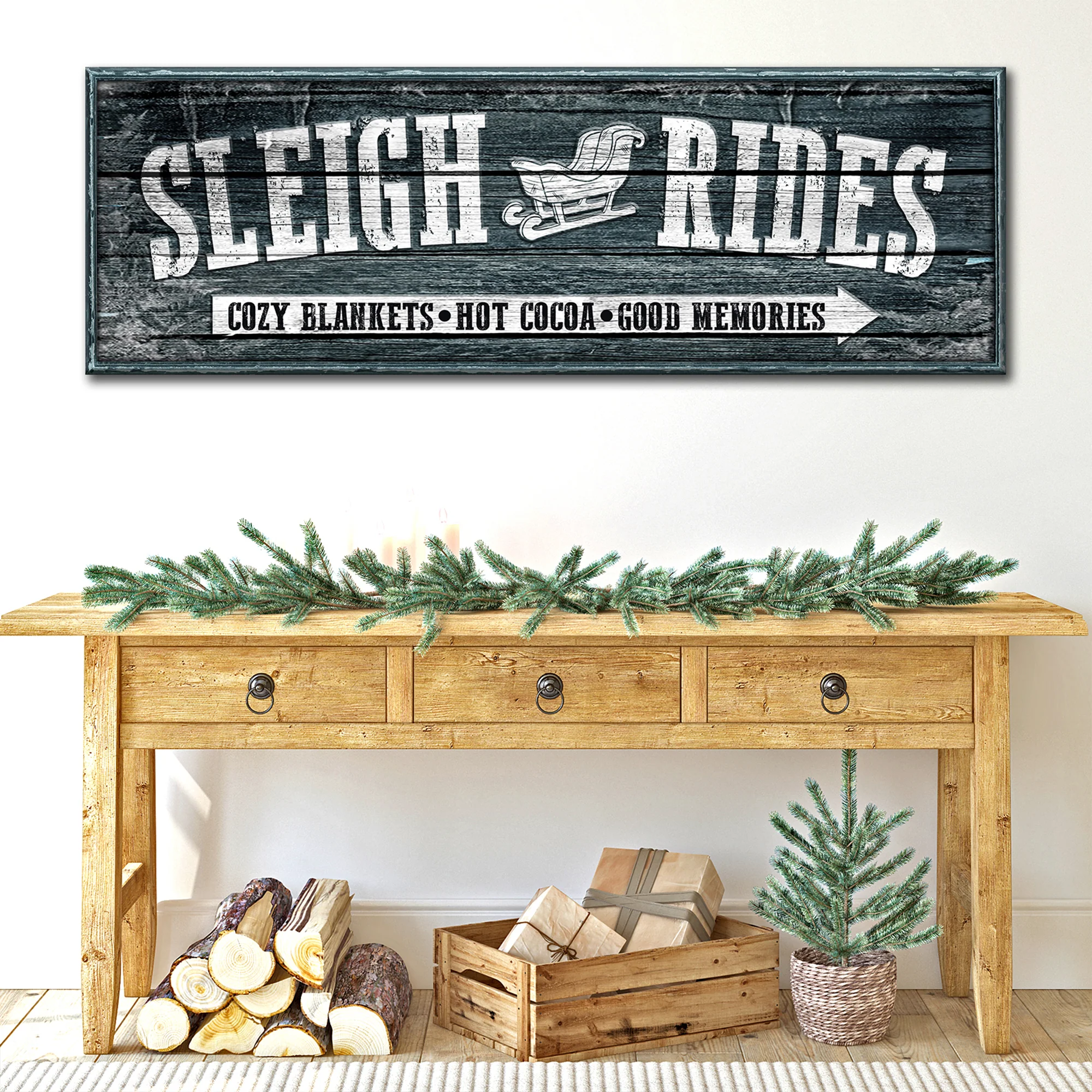 Sleigh Rides Sign - Image 2