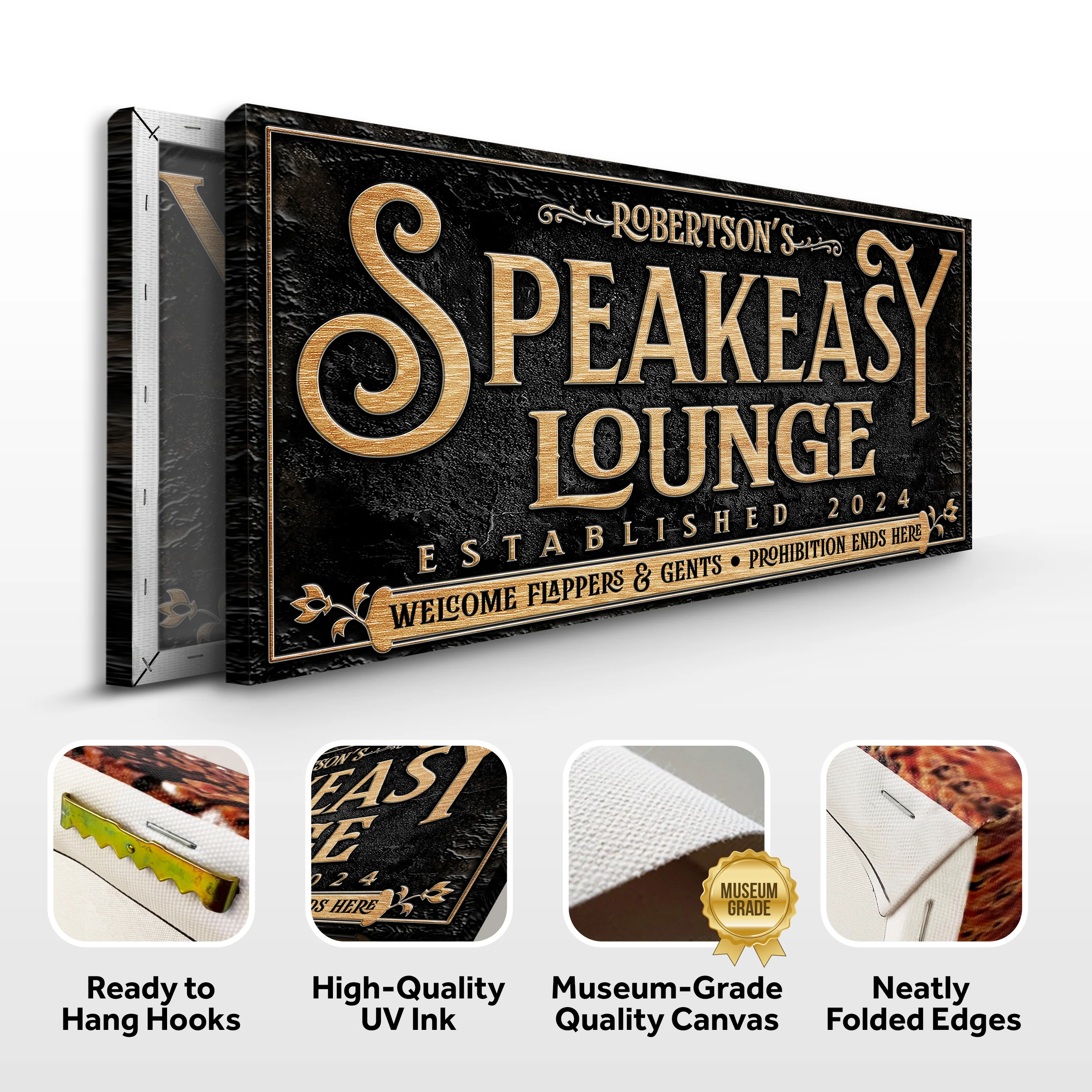 Speakeasy Personalized Bar Sign II - Image 4