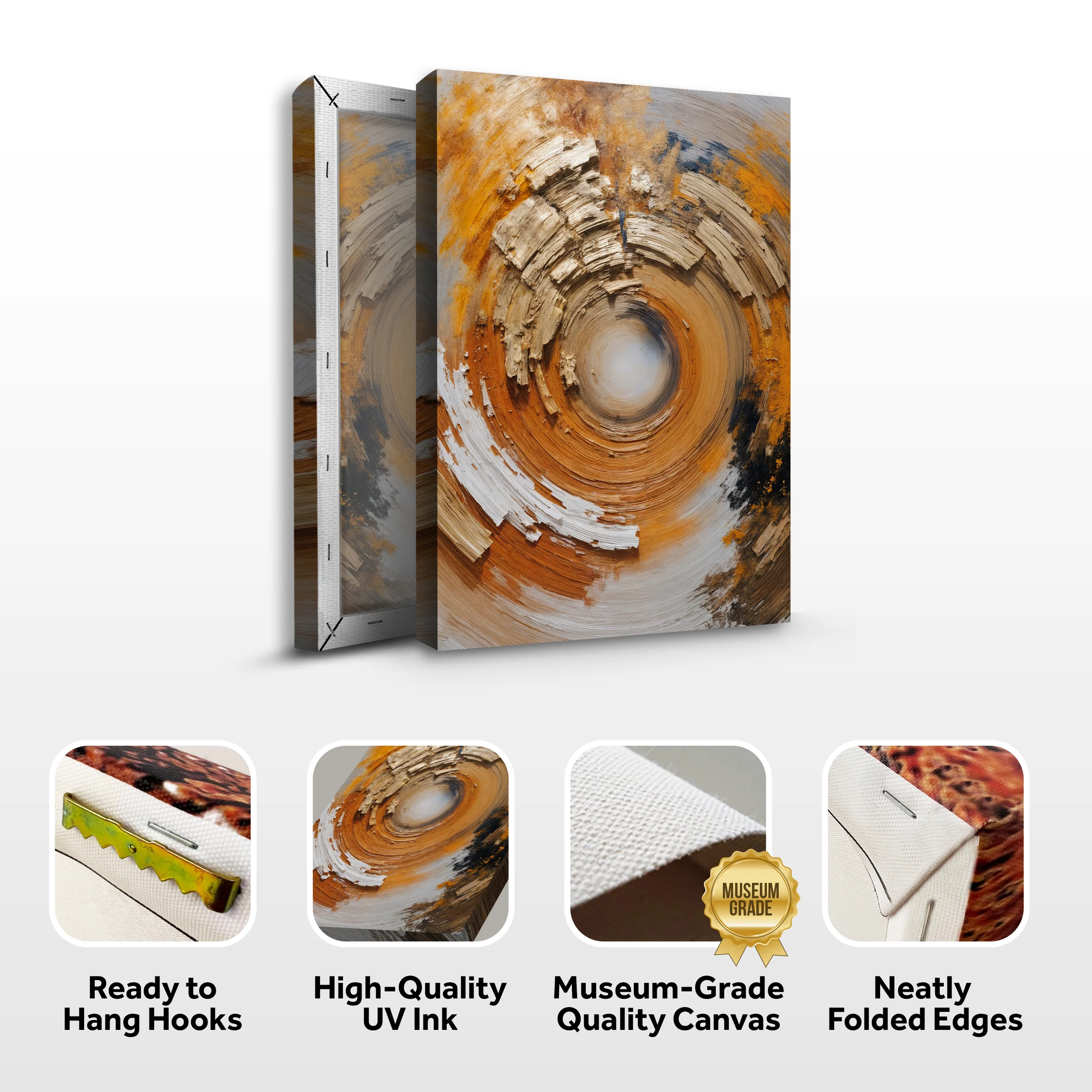 Spiral Metallic Modern Wall Art - Image 8