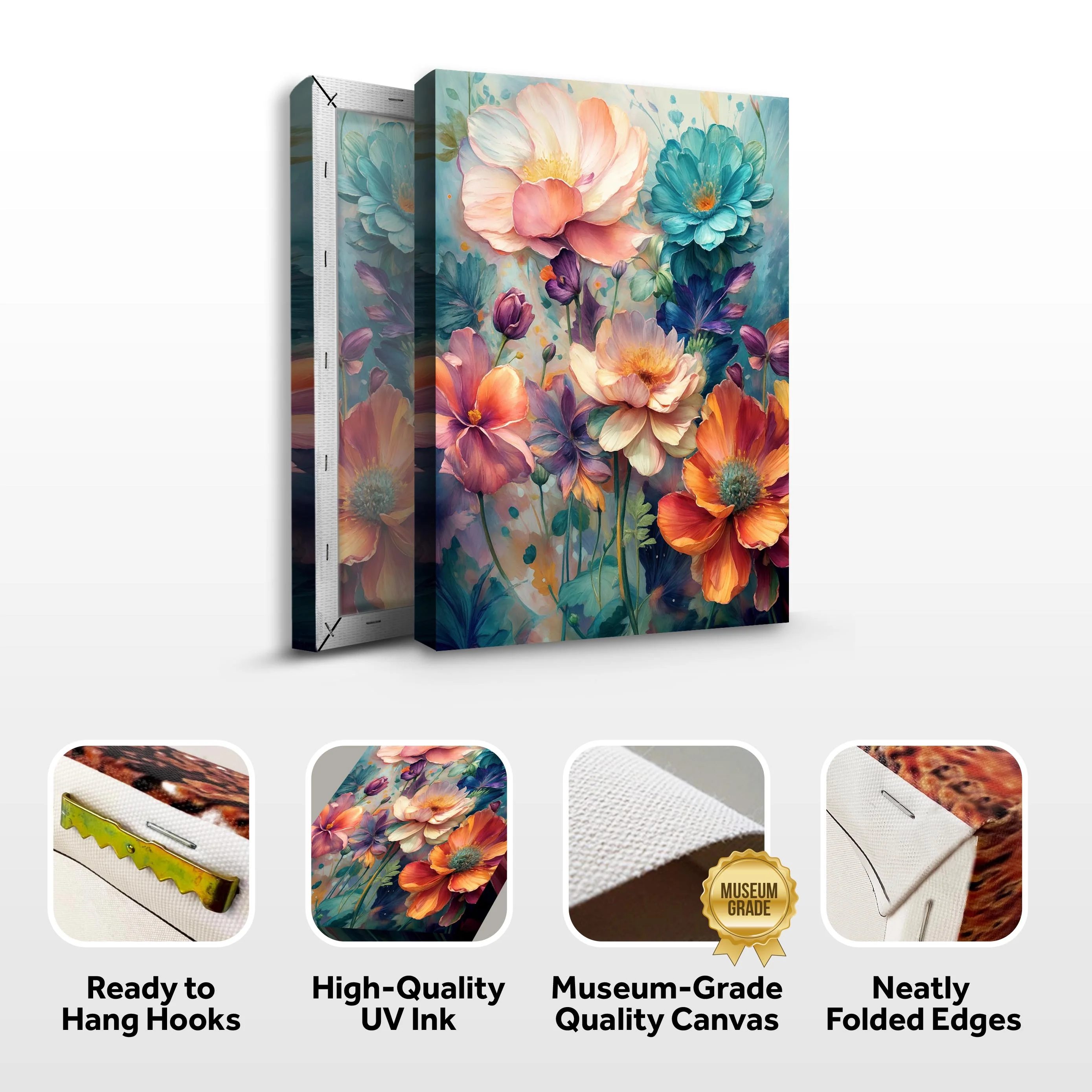 Spring Bouquet Impasto Wall Art - Image 8