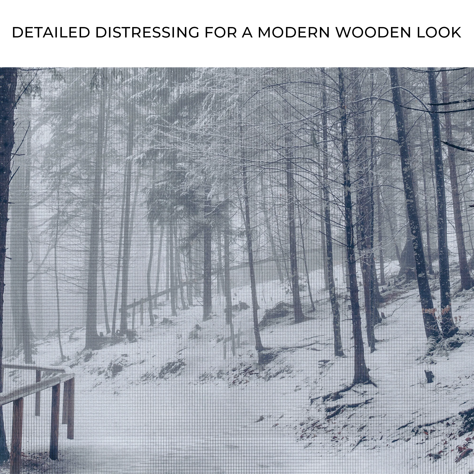 Spruce Forest Snowfall Canvas Wall Art - Image 4