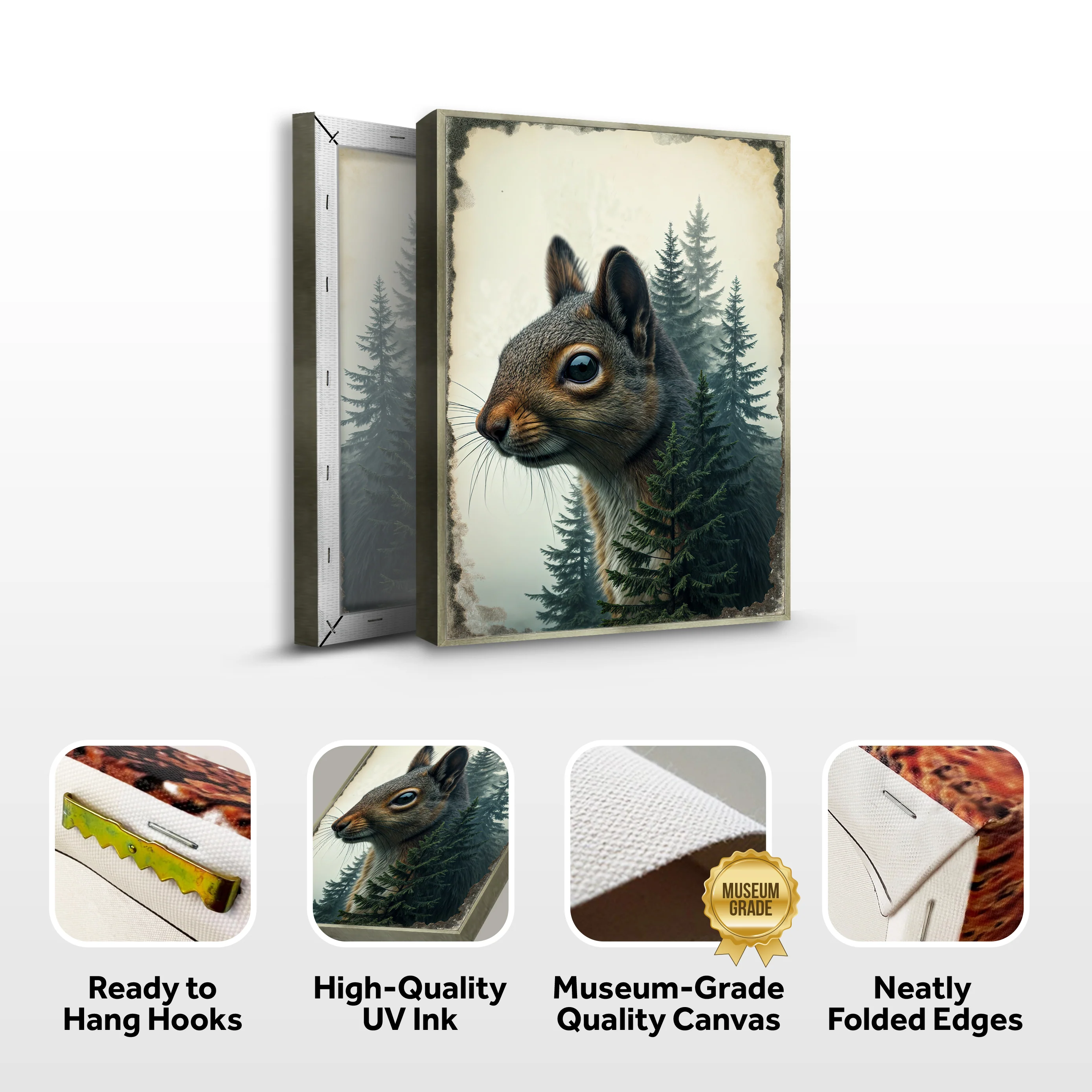 Squirrel Double Exposure Wall Art - Image 8
