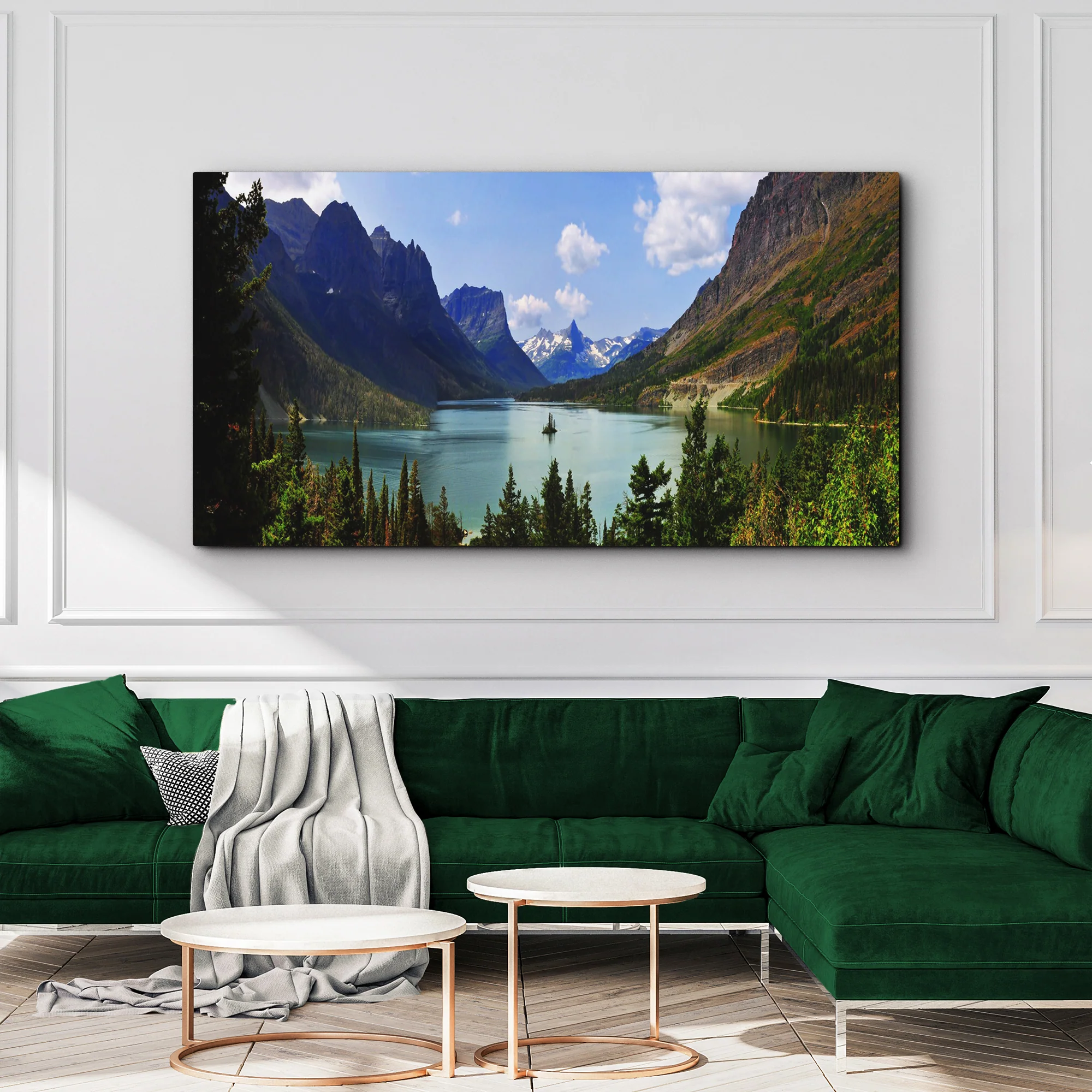 St. Mary Lake National Park Canvas Wall Art - Image 3