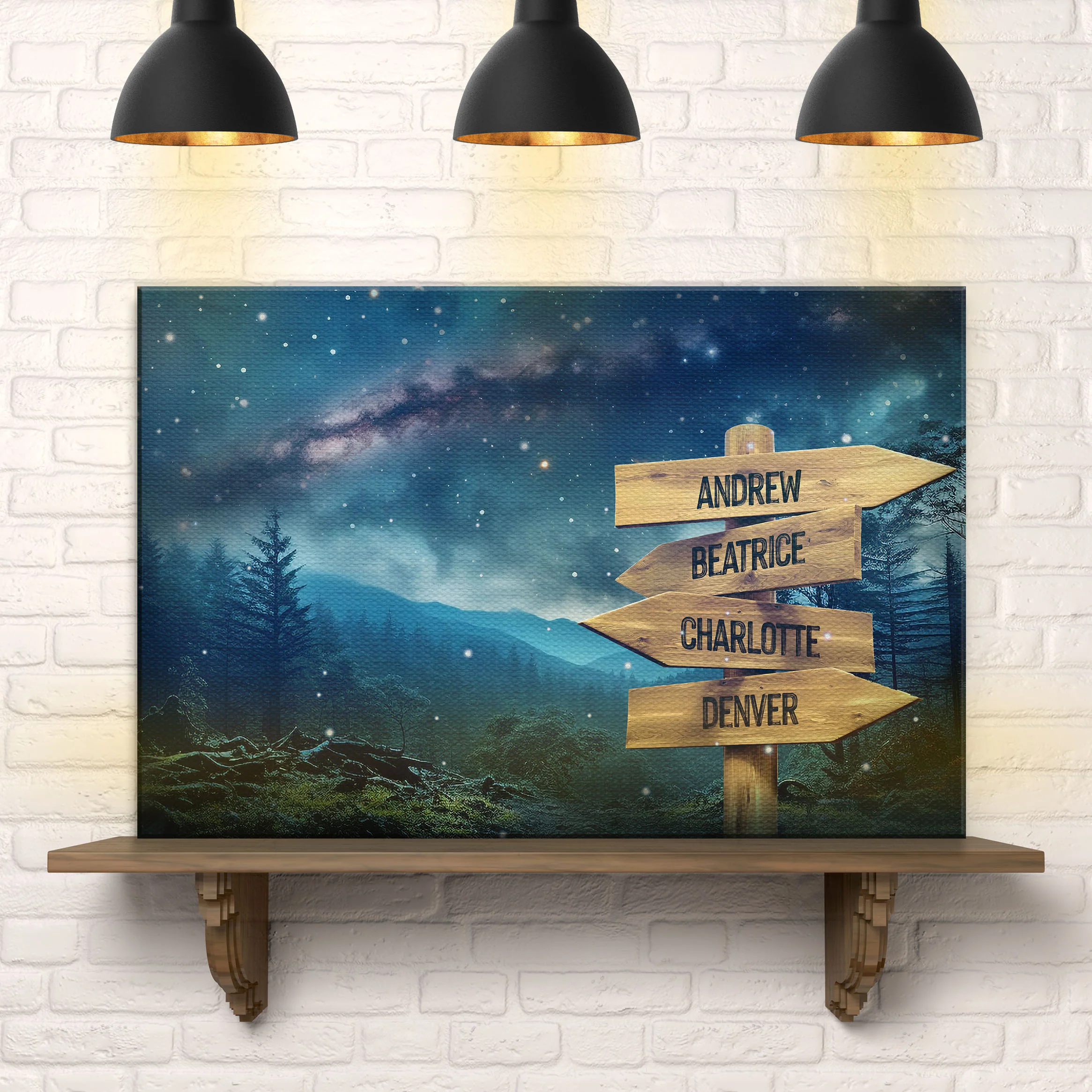 Starry Sky Family Names Sign - Image 2