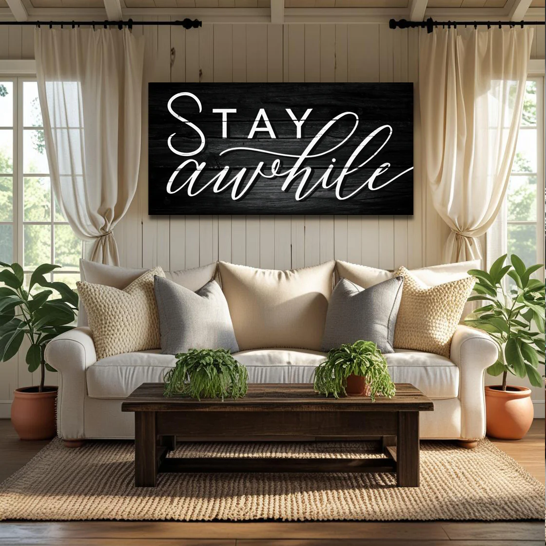 Stay Awhile Sign V - Image 4