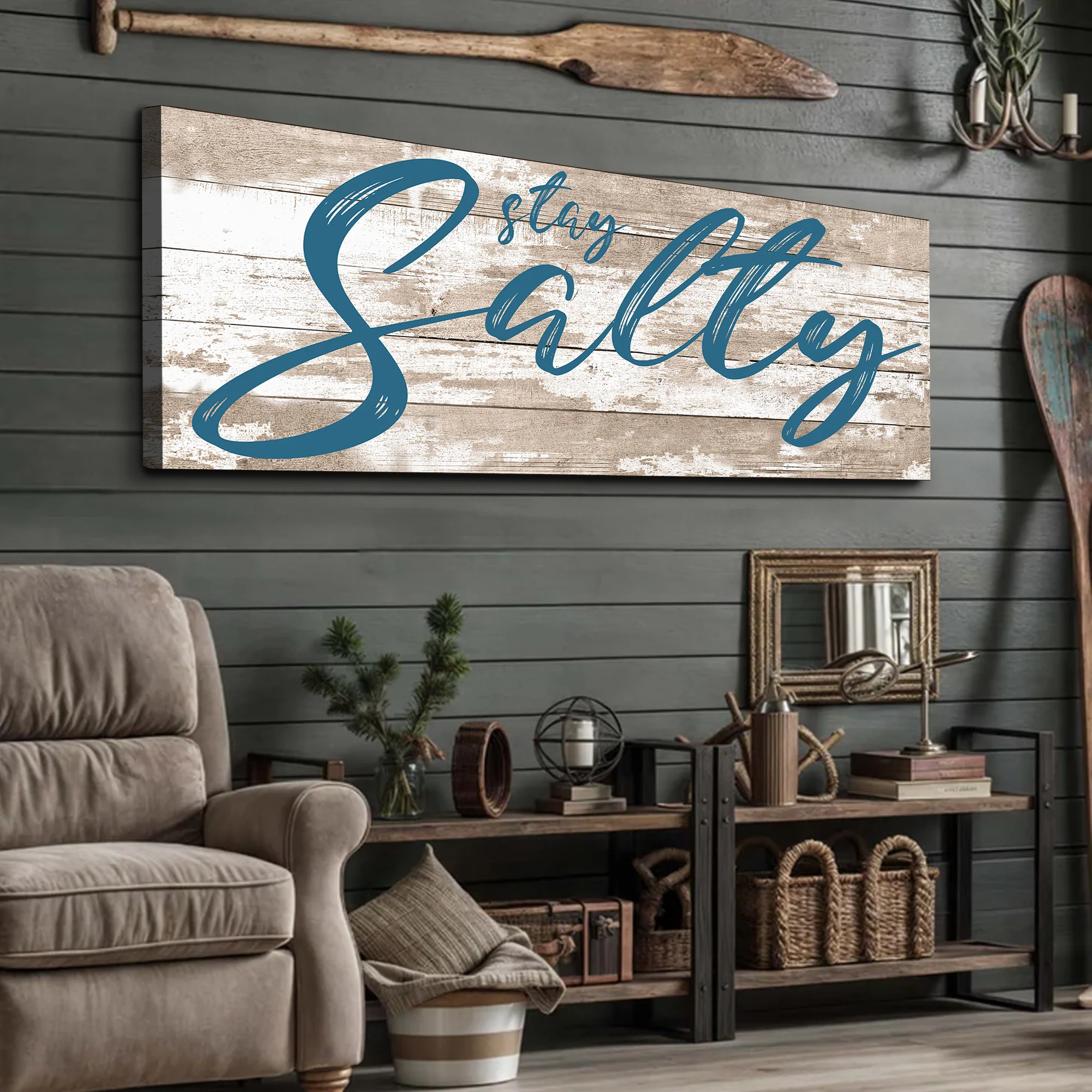 Stay Salty Coastal Sign II - Image 3