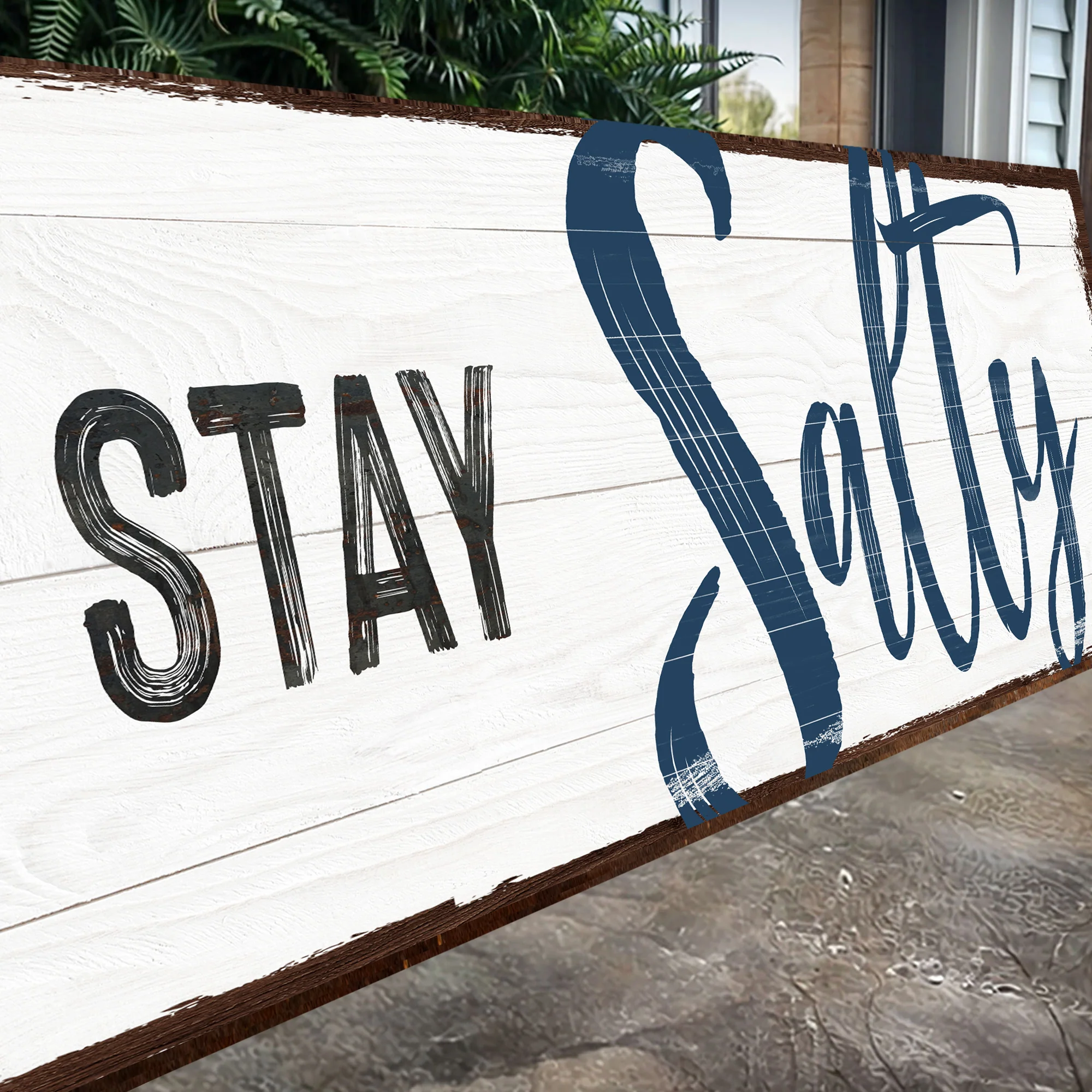 Stay Salty Coastal Sign III - Image 4