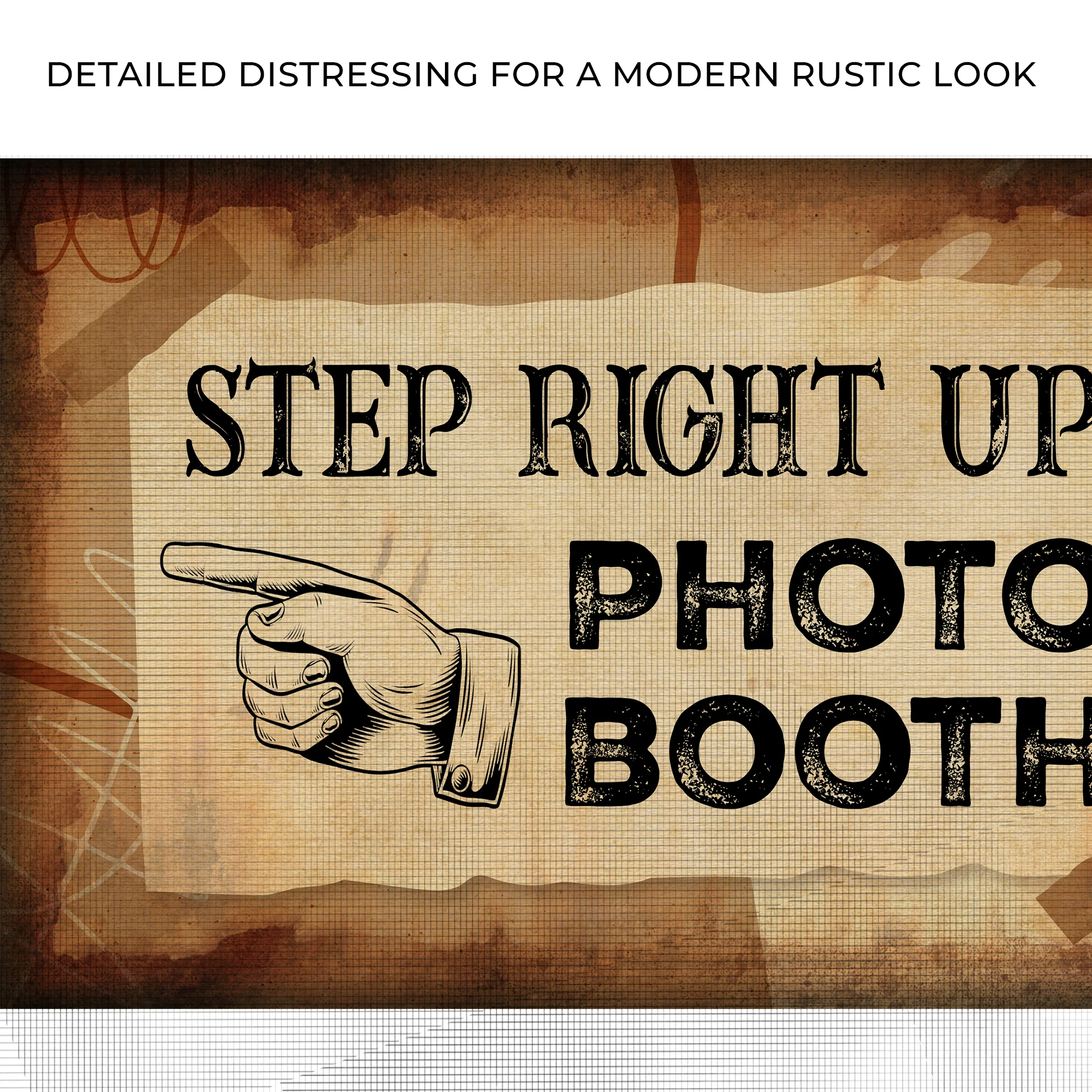 Step Right Up Photo Booth Sign - Image 4
