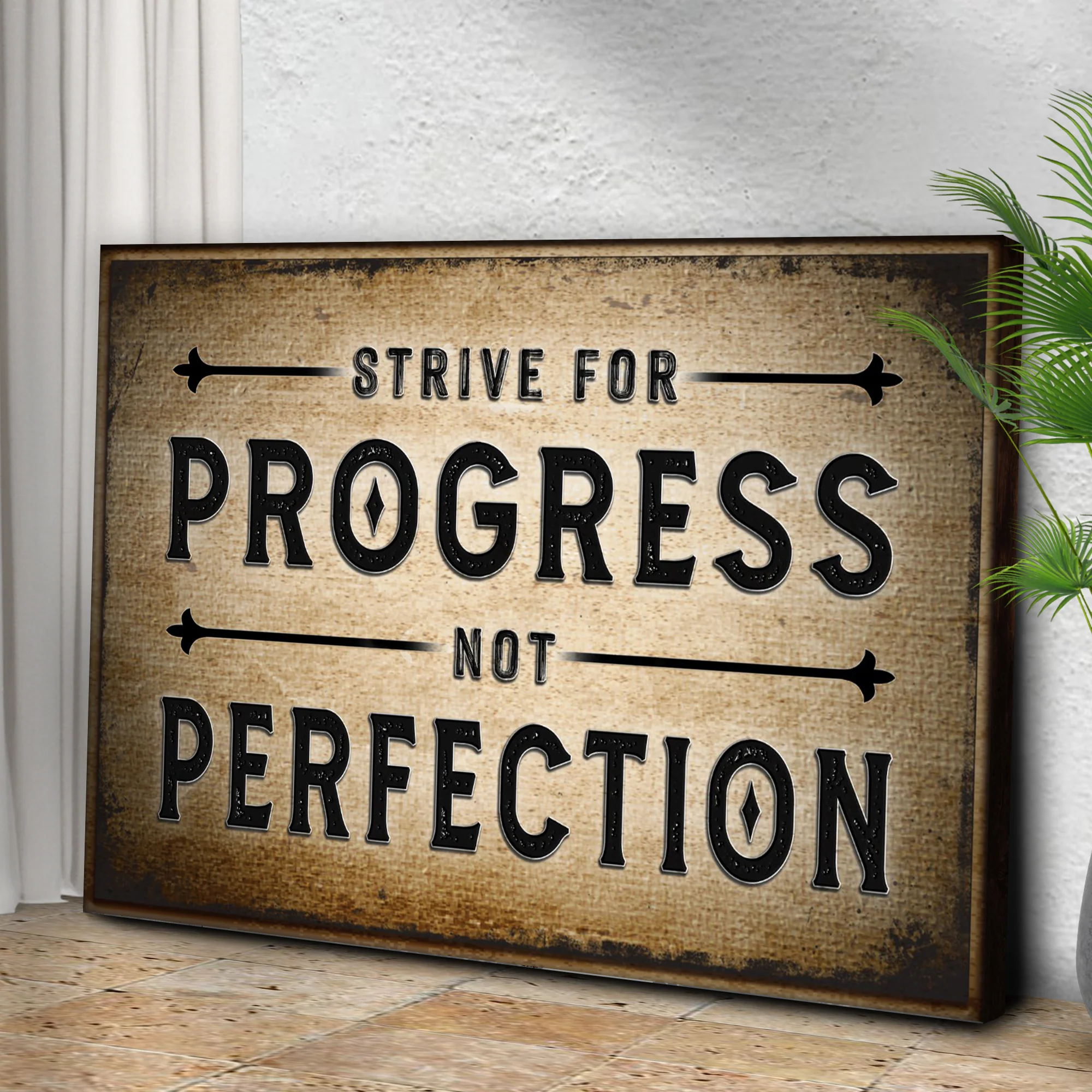 Strive For Progress Sign - Image 3