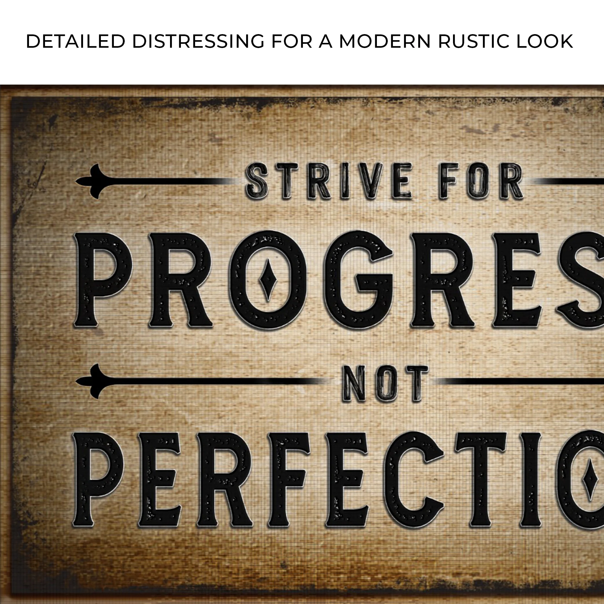 Strive For Progress Sign - Image 4