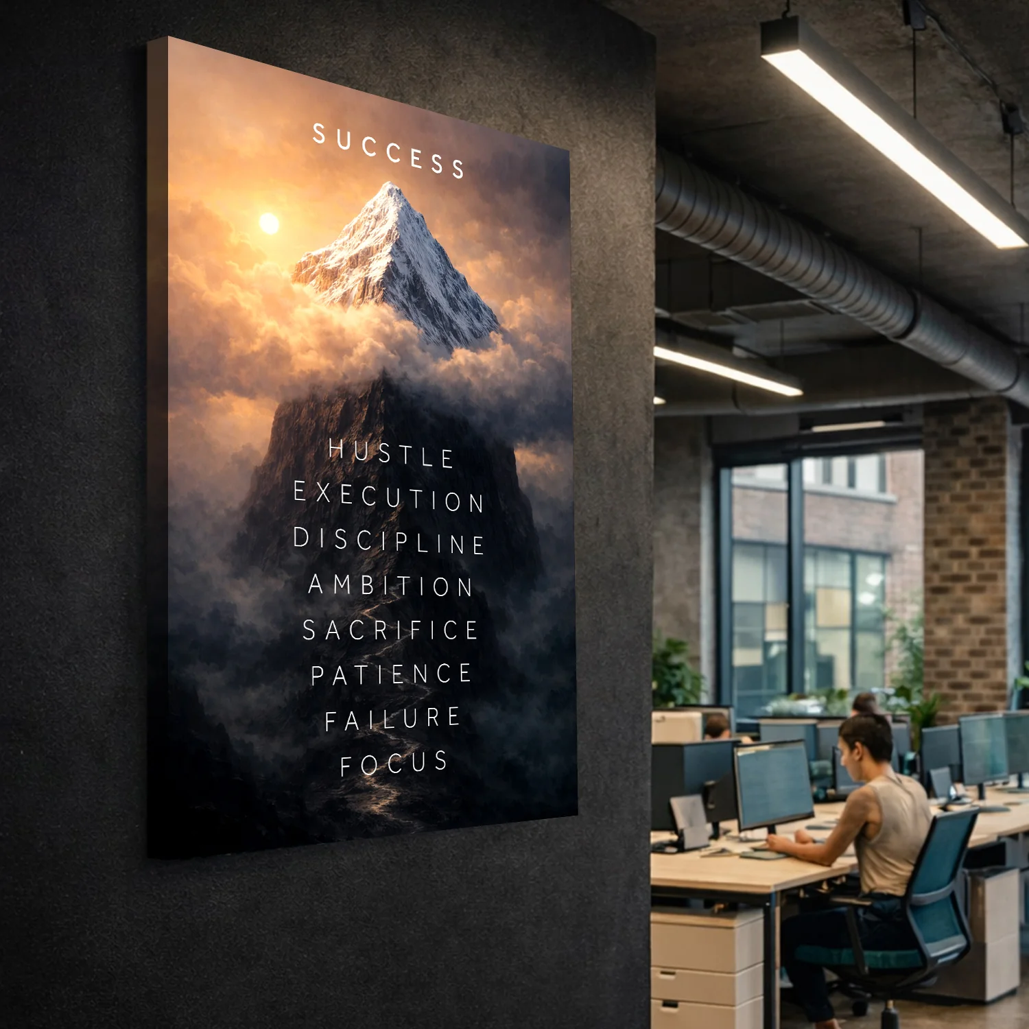 Success Peak Wall Sign - Image 5