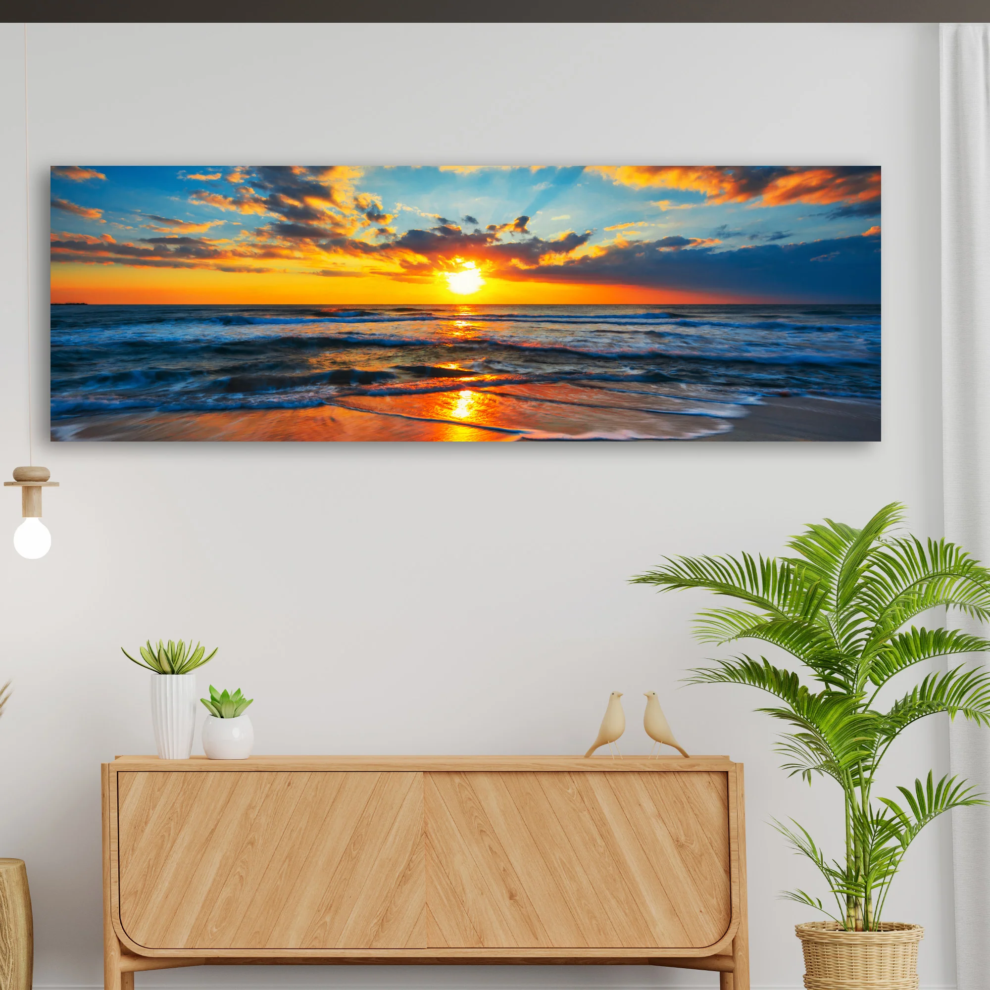 Sunrise On Atlantic Ocean Canvas Wall Art II - Image 3