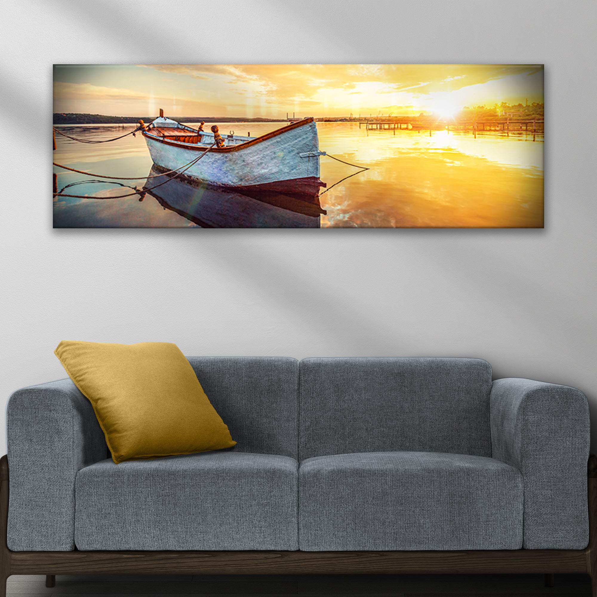 Sunset Boating Canvas Wall Art - Image 3