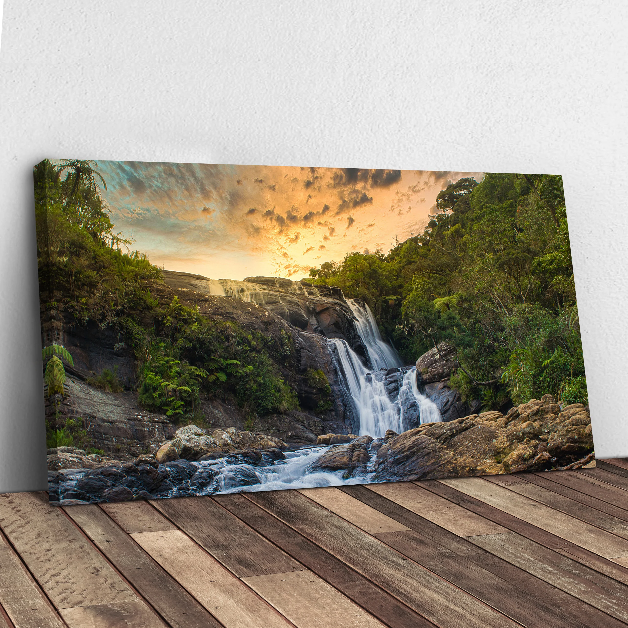 Sunset Nature Wilderness Canvas Wall Art - Image 3
