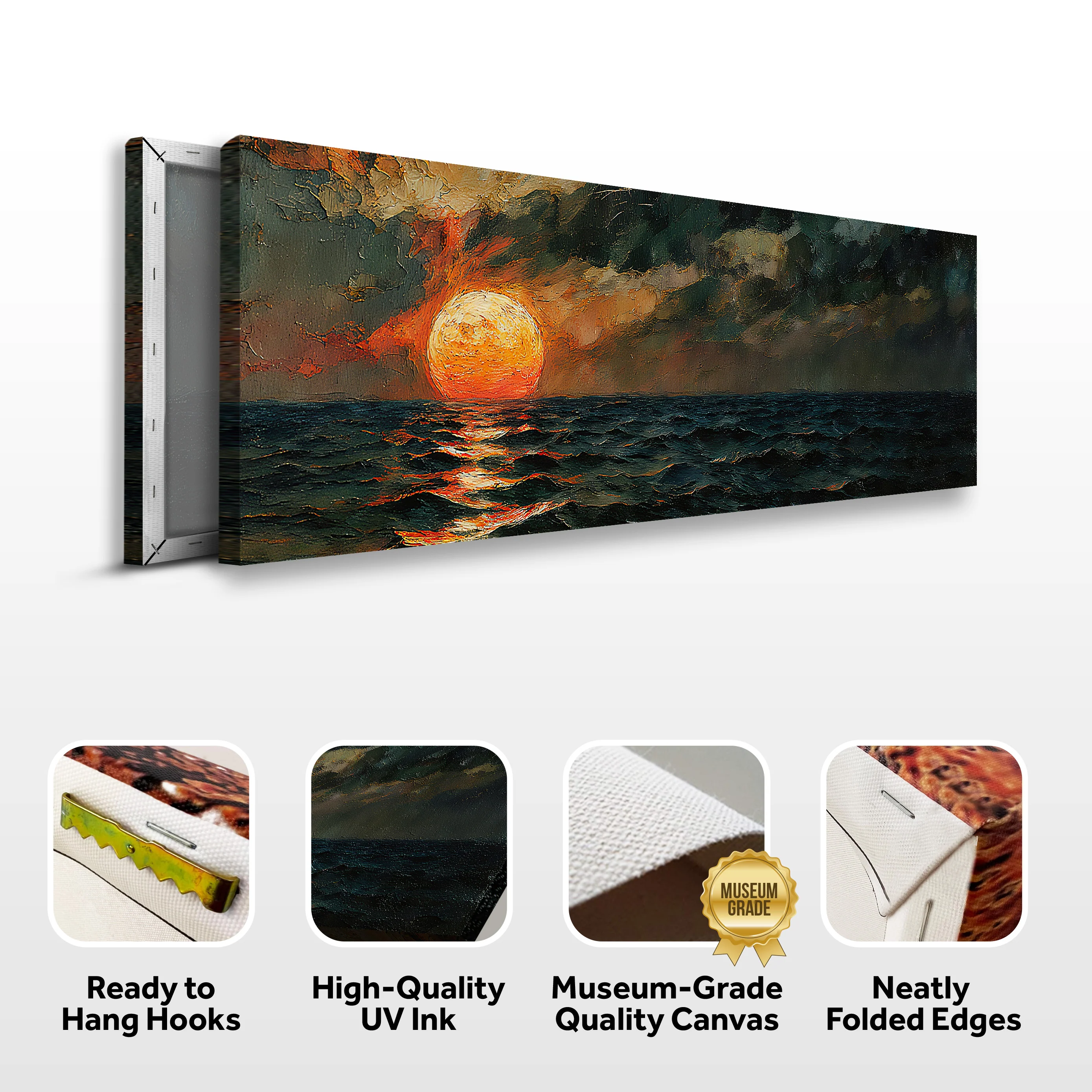 Sunset Over the Ocean Wall Art - Image 6