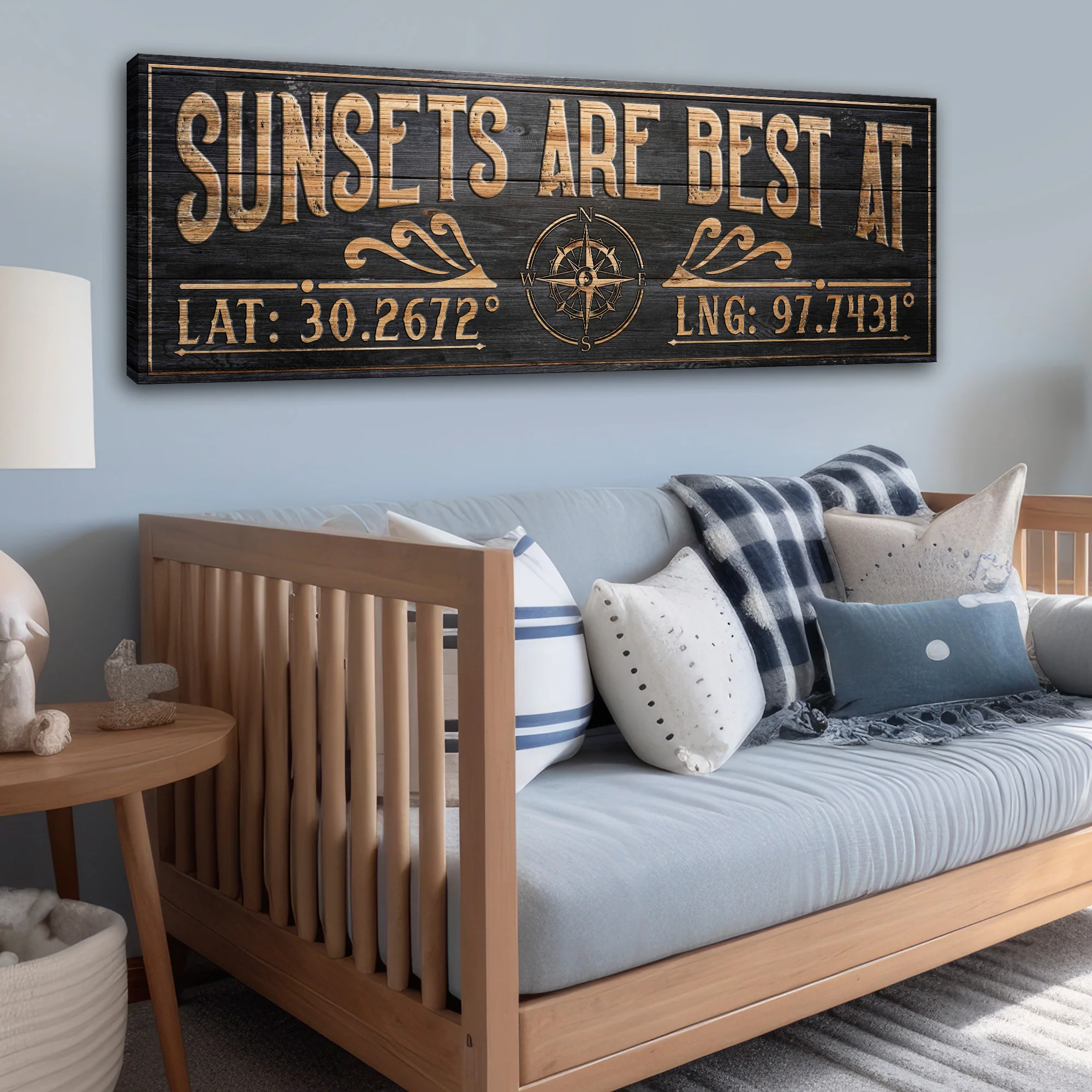 Sunsets Are Best At Coordinates Sign II - Image 3