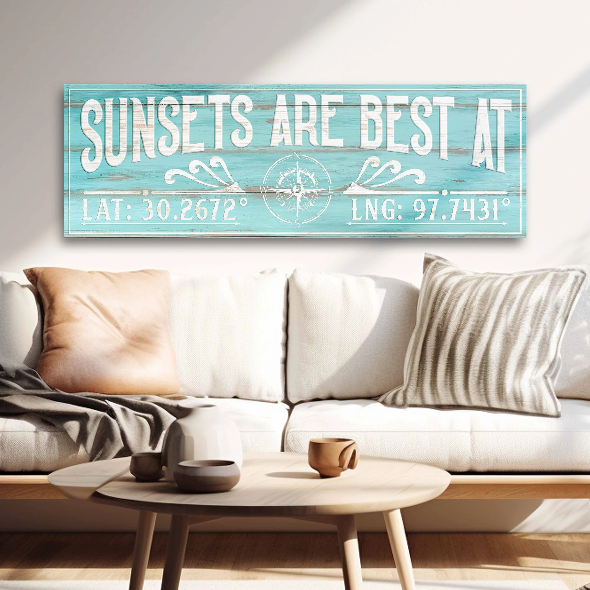 Sunsets Are Best At Coordinates Sign III - Image 2