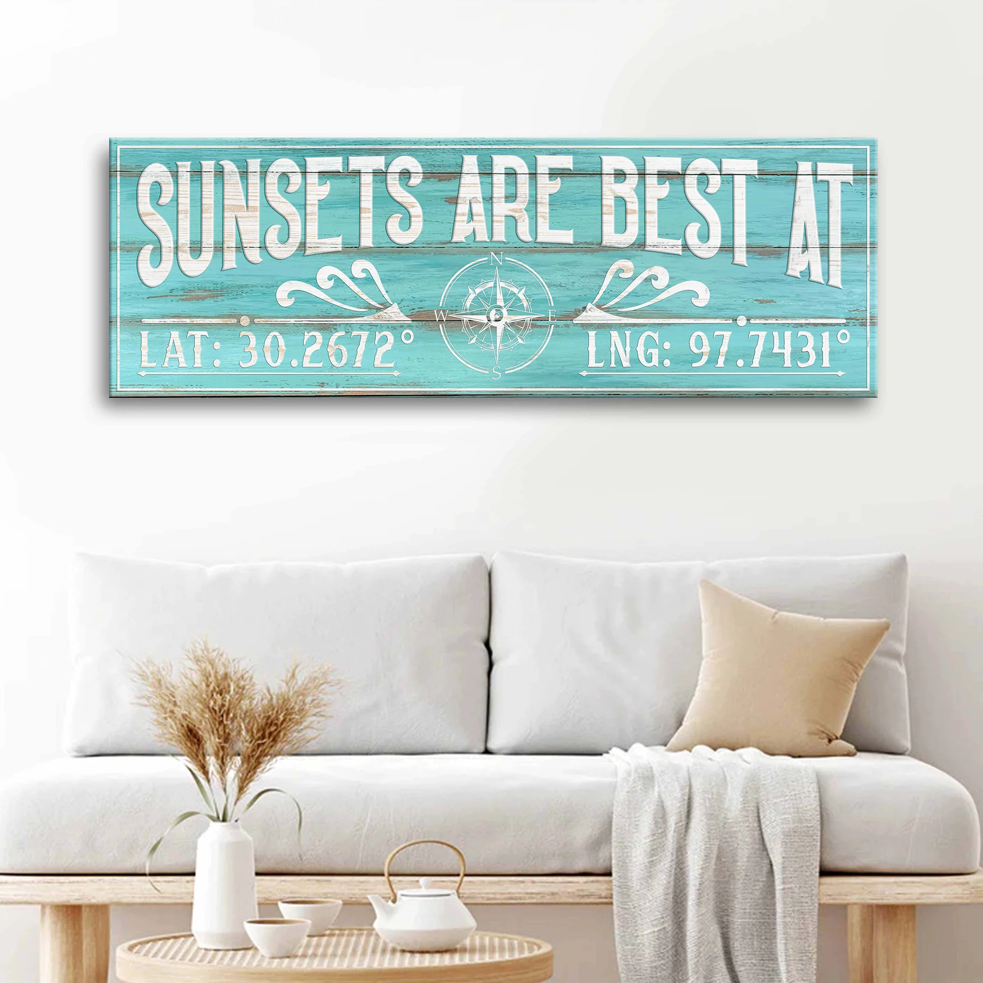 Sunsets Are Best At Coordinates Sign III - Image 3