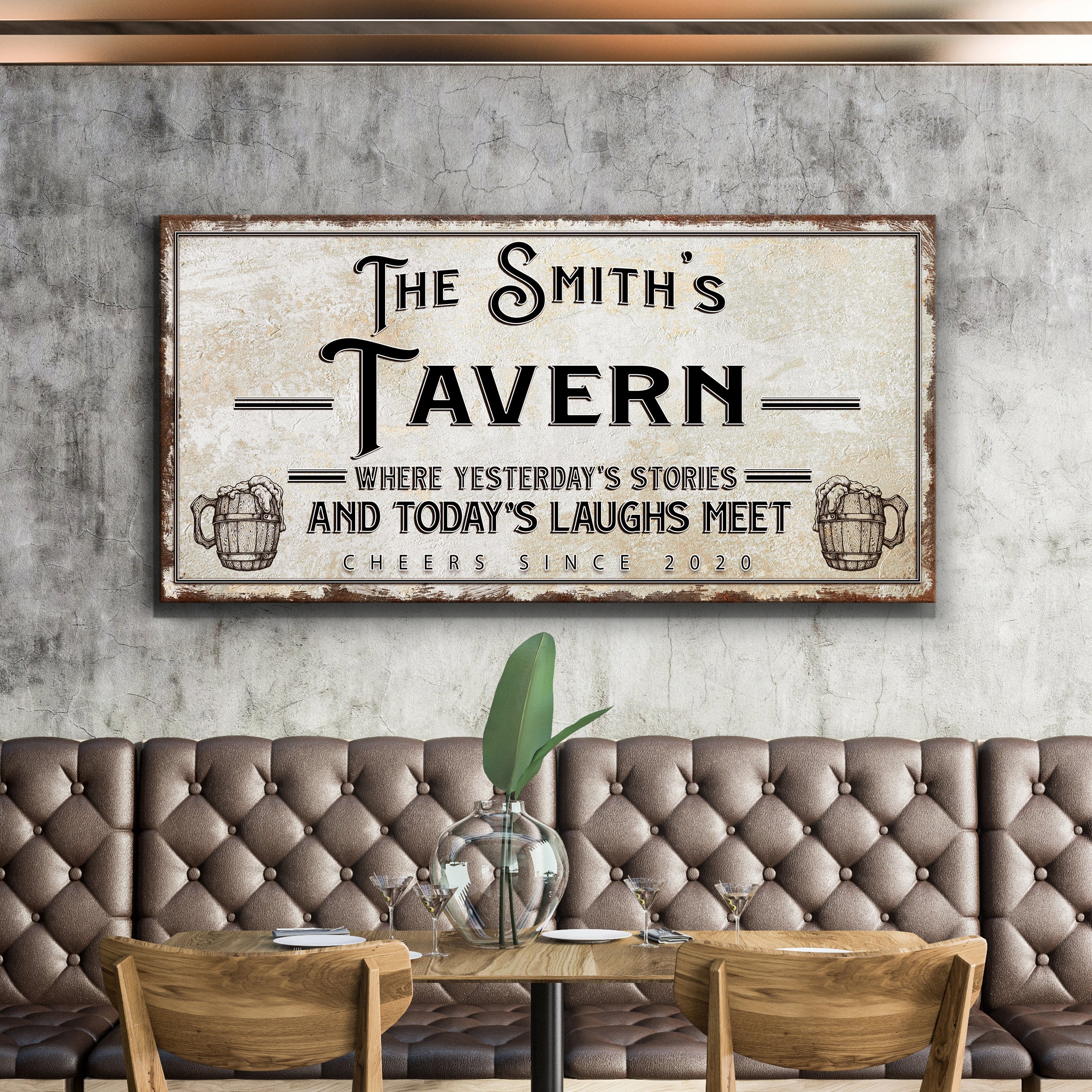 Tavern Where Yesterday's Stories and Today's Laughs Meet Sign - Image 3