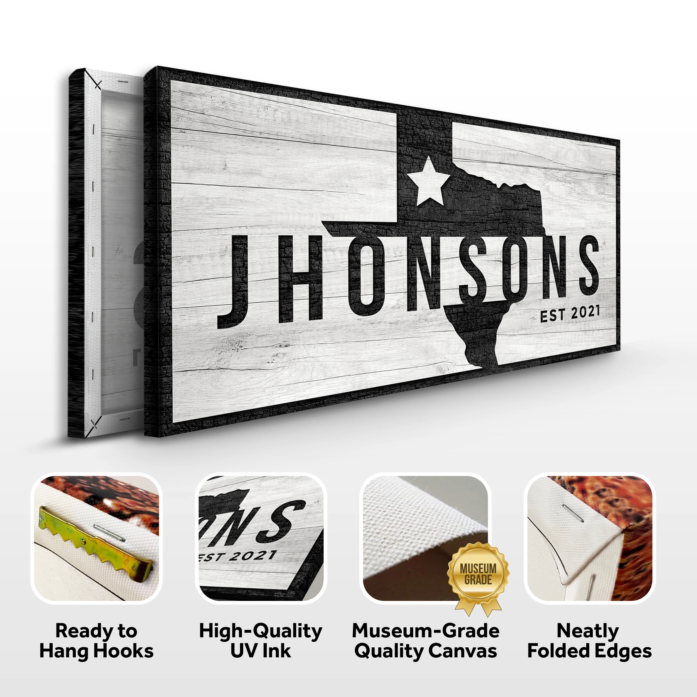 Texas Family Name Sign - Image 3