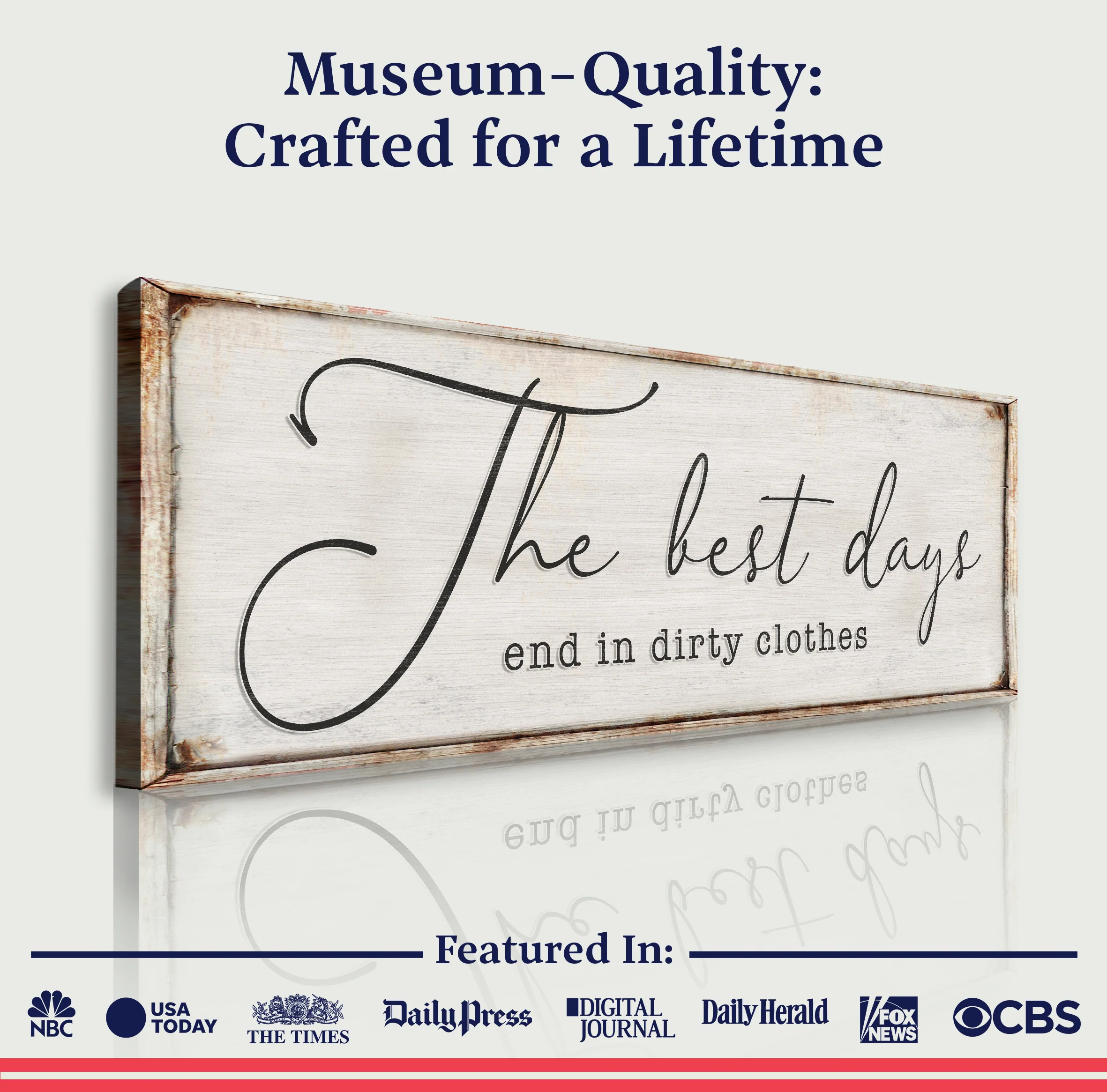 The Best Days End In Dirty Clothes Laundry Sign II - Image 4