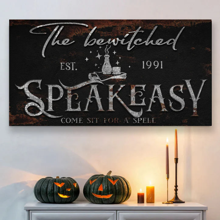 The Bewitched Speakeasy Halloween Sign III - Image 3