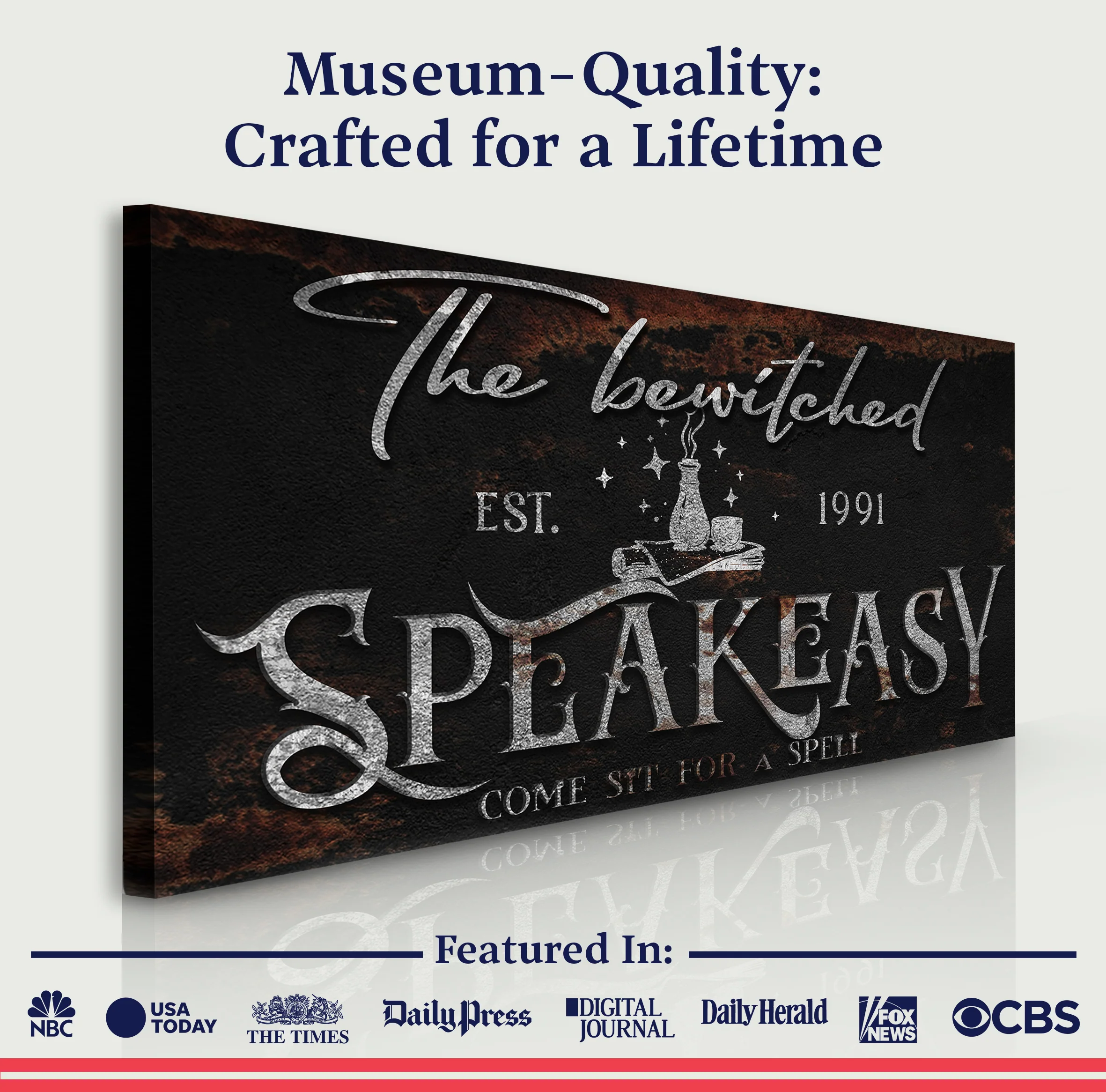 The Bewitched Speakeasy Halloween Sign III - Image 4
