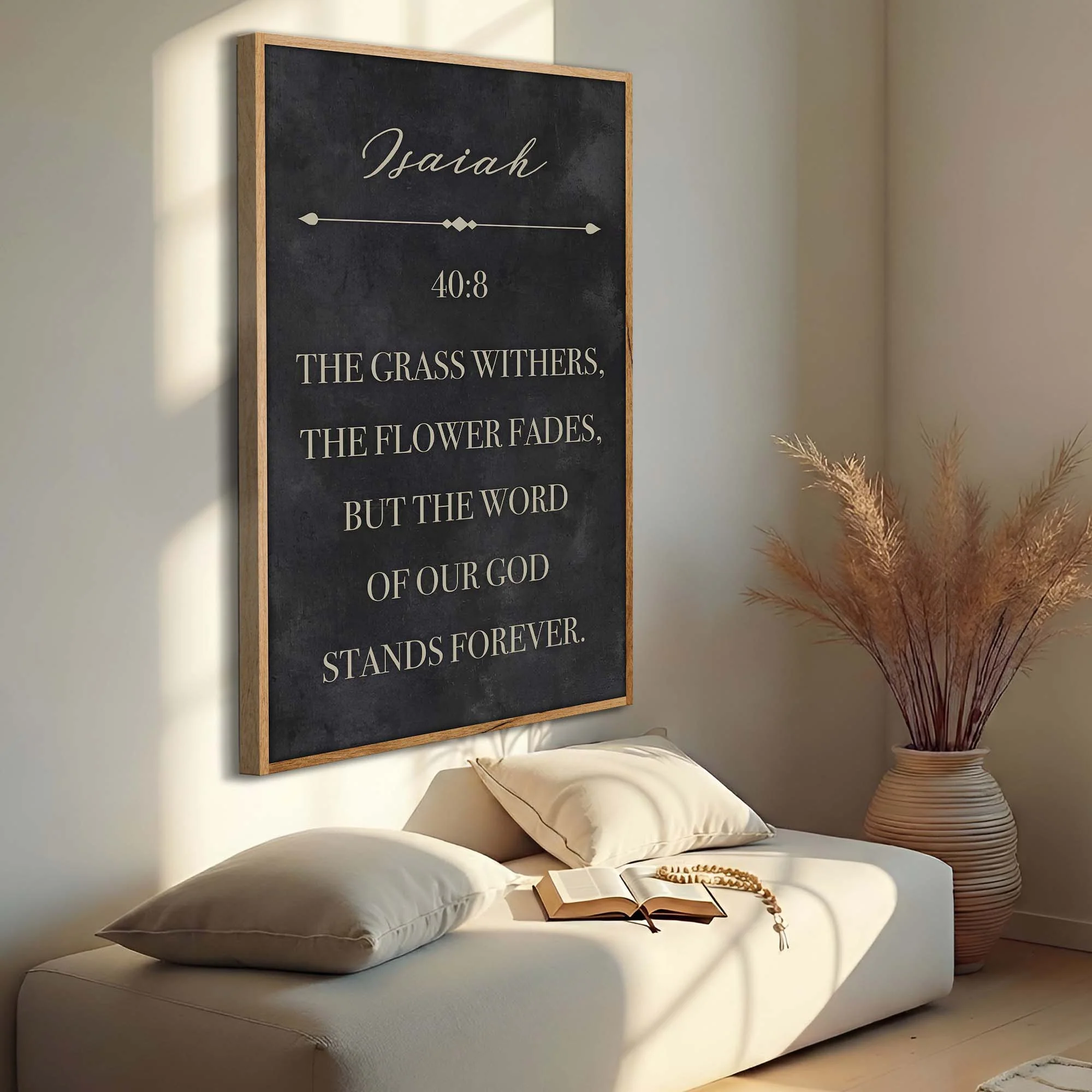 The Grass Withers - Isaiah 40:8 Faith Sign - Image 2