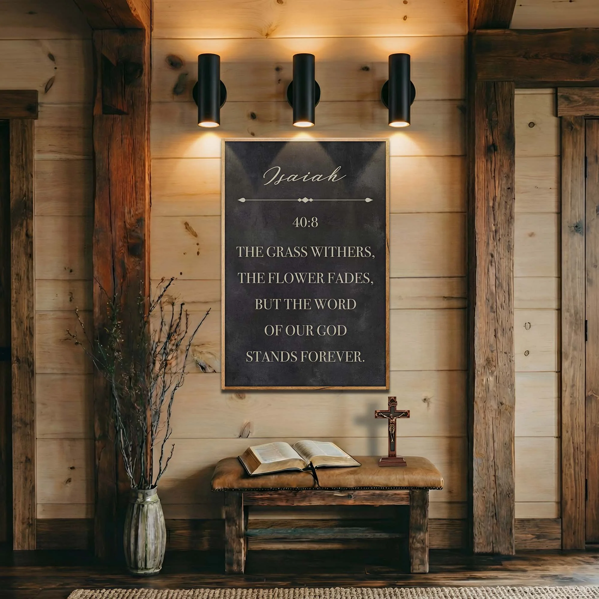 The Grass Withers - Isaiah 40:8 Faith Sign - Image 3