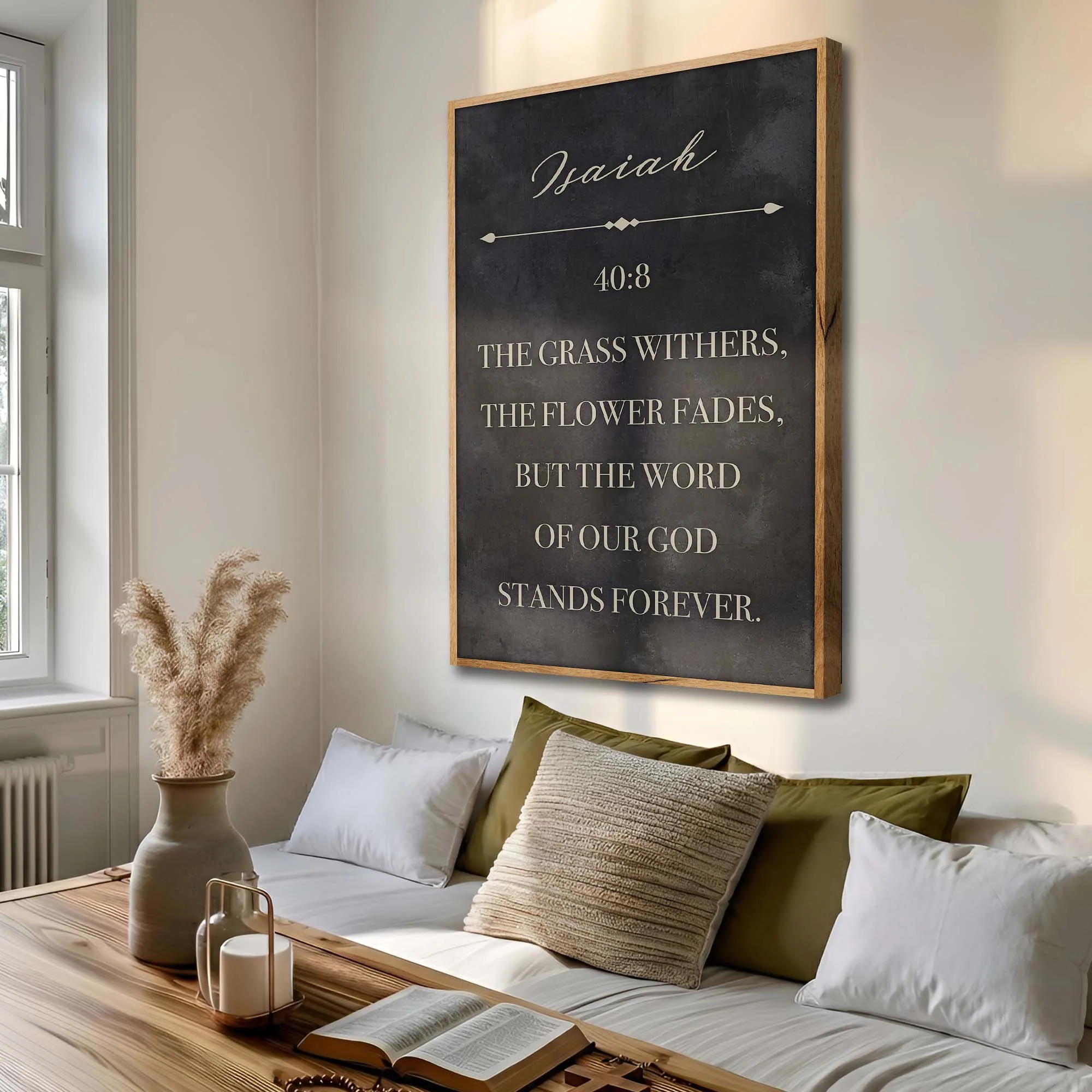 The Grass Withers - Isaiah 40:8 Faith Sign - Image 4