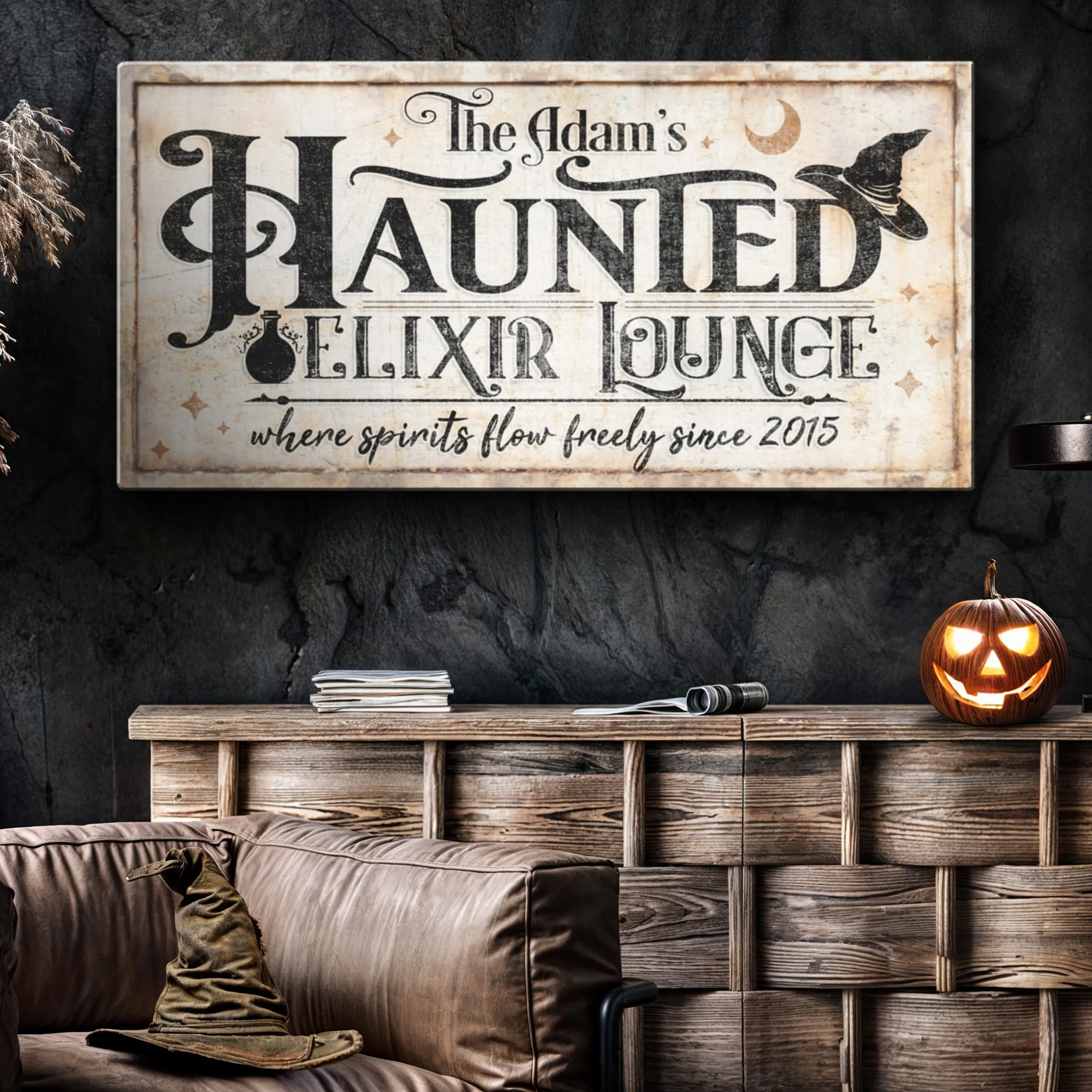 The Haunted Elixir Lounge Halloween Sign II - Image 3