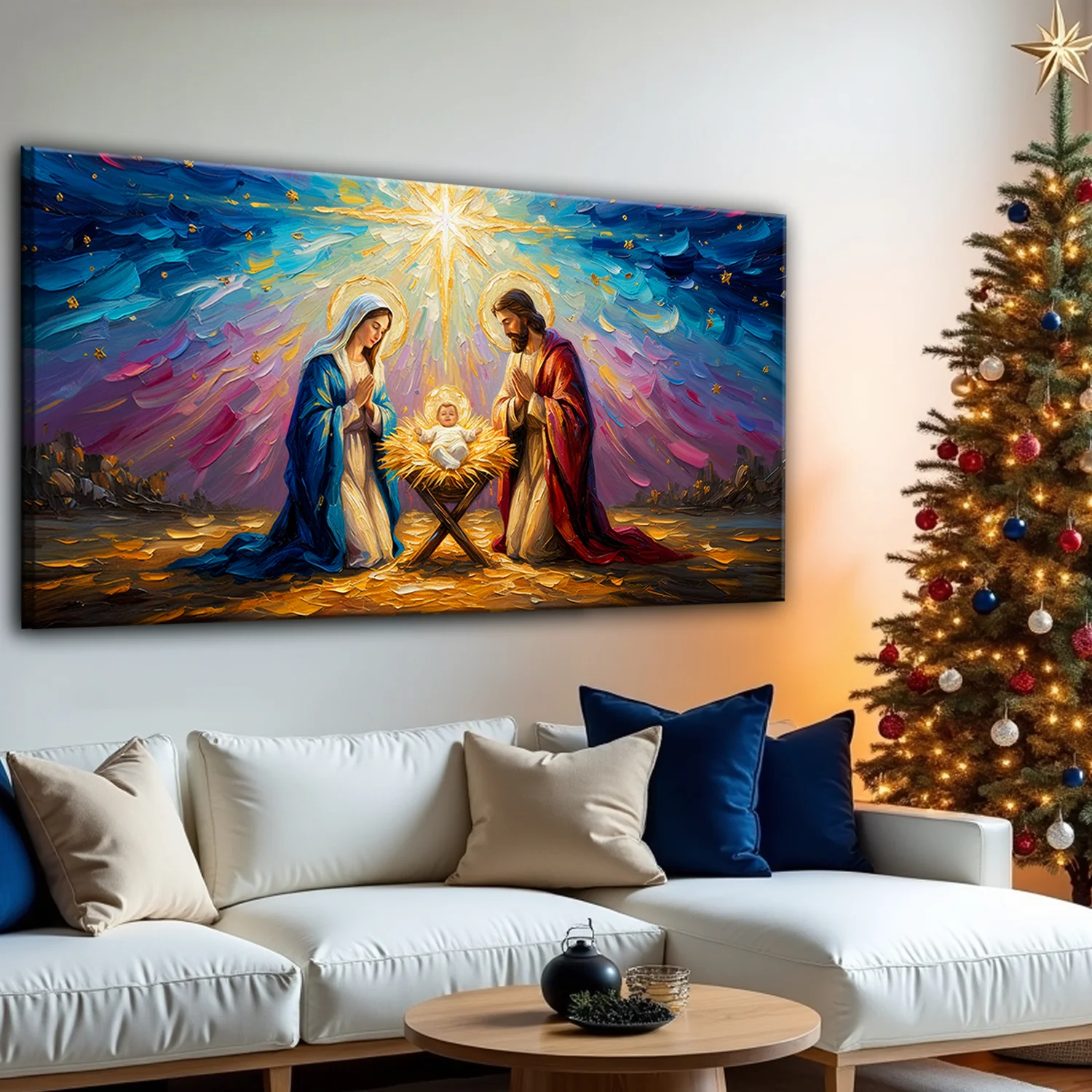The Holy Night Christmas Wall Art - Image 2