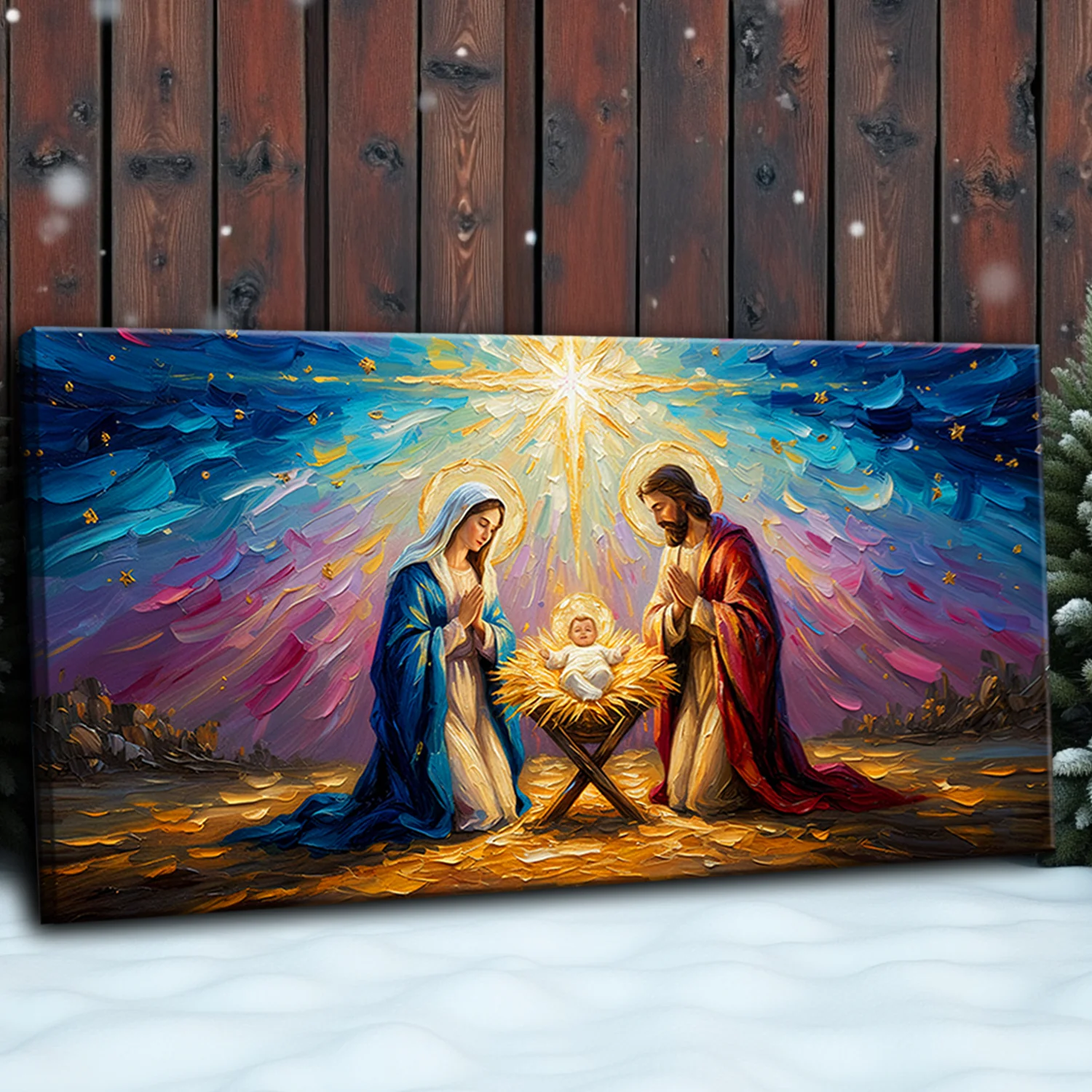 The Holy Night Christmas Wall Art - Image 4