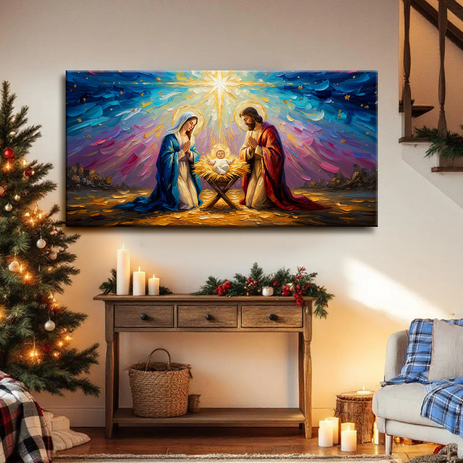 The Holy Night Christmas Wall Art - Image 5