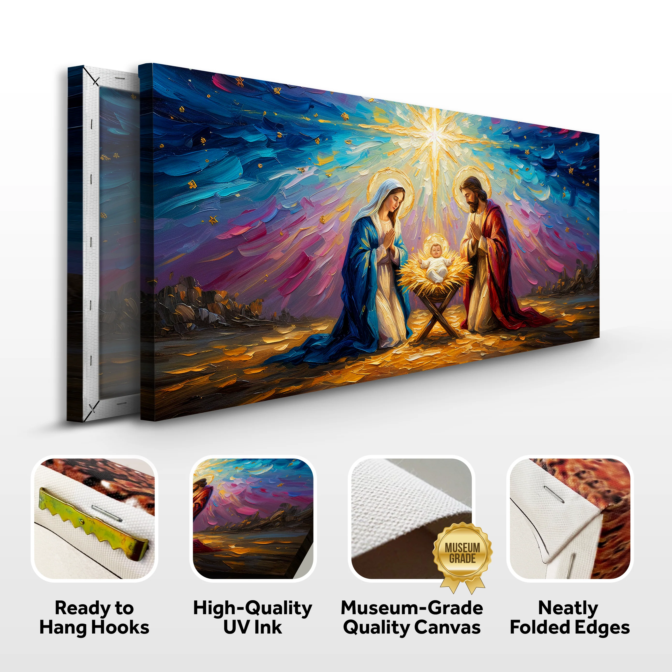 The Holy Night Christmas Wall Art - Image 8