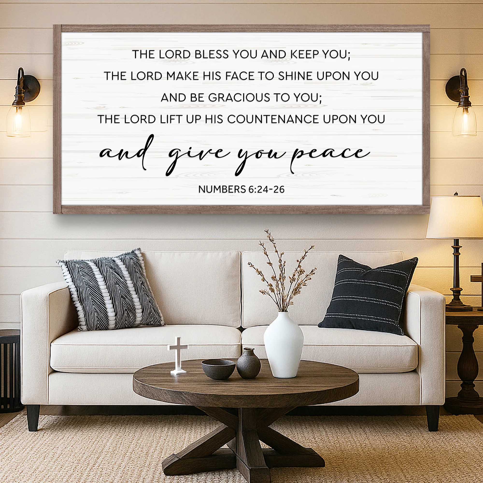 The Lord Bless You and Keep You Wall Sign - Image 3
