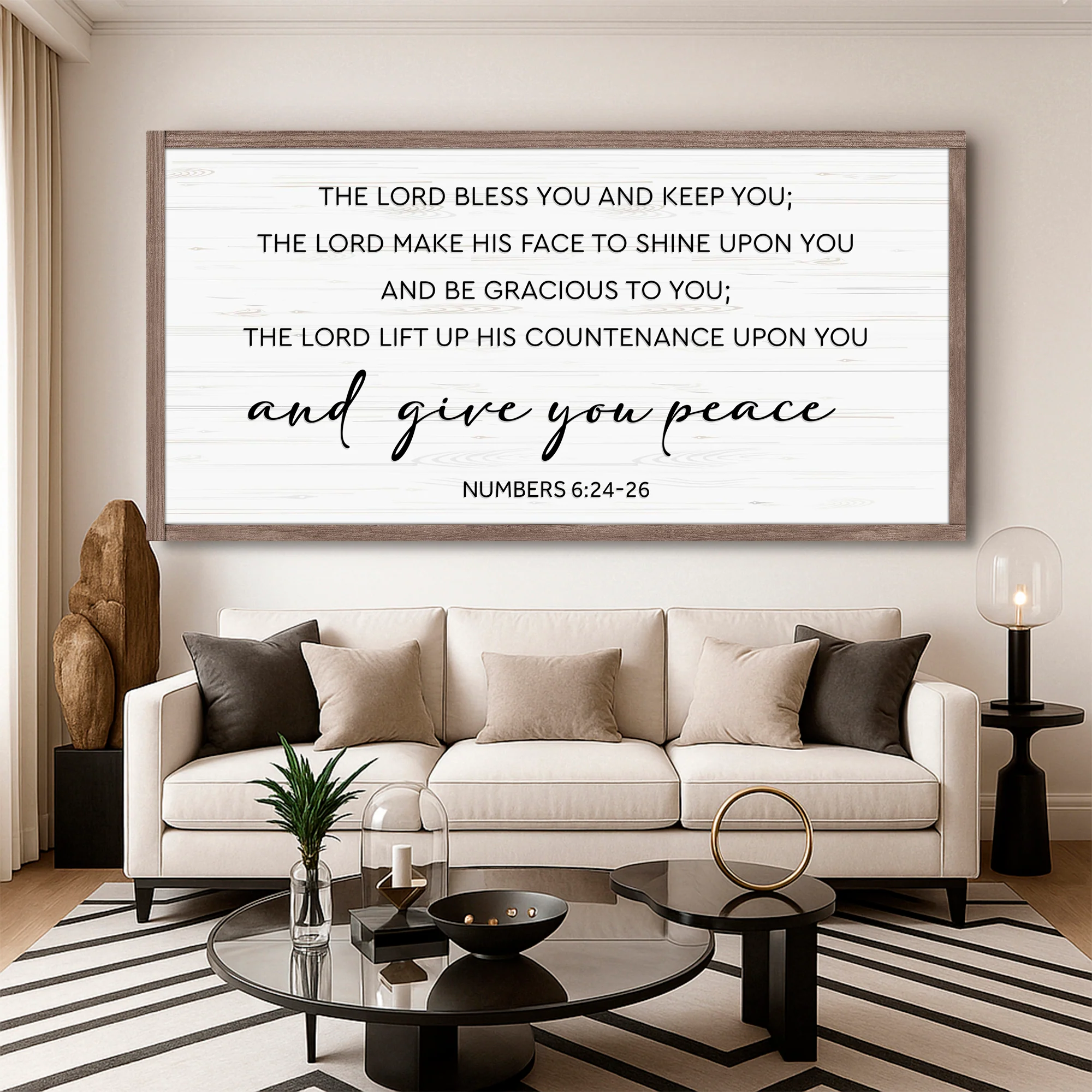 The Lord Bless You and Keep You Wall Sign - Image 4