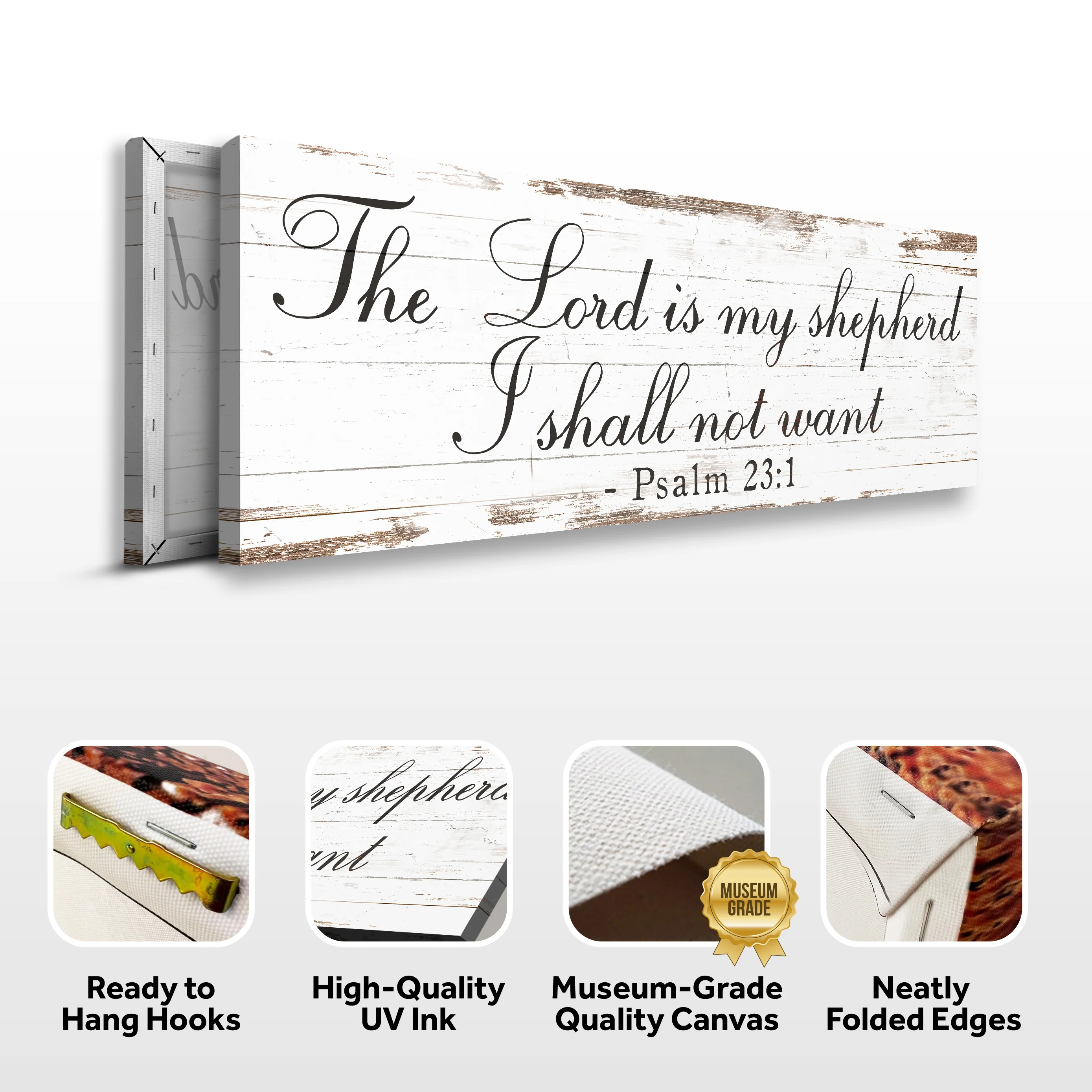 The Lord Is My Shepherd I Shall Not Want Psalm 23:1 Faith Sign II - Image 7