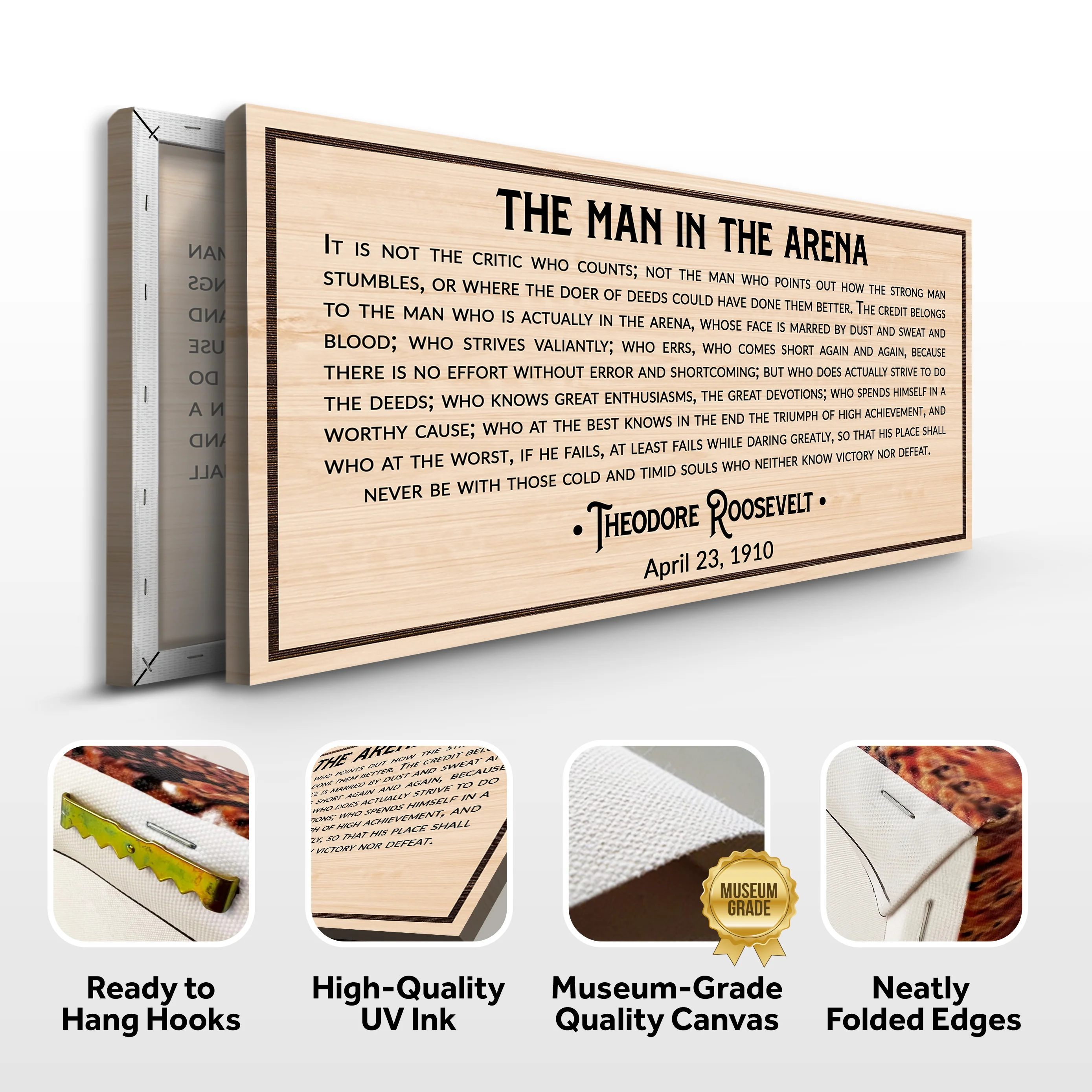 The Man In The Arena Sign IV - Image 4
